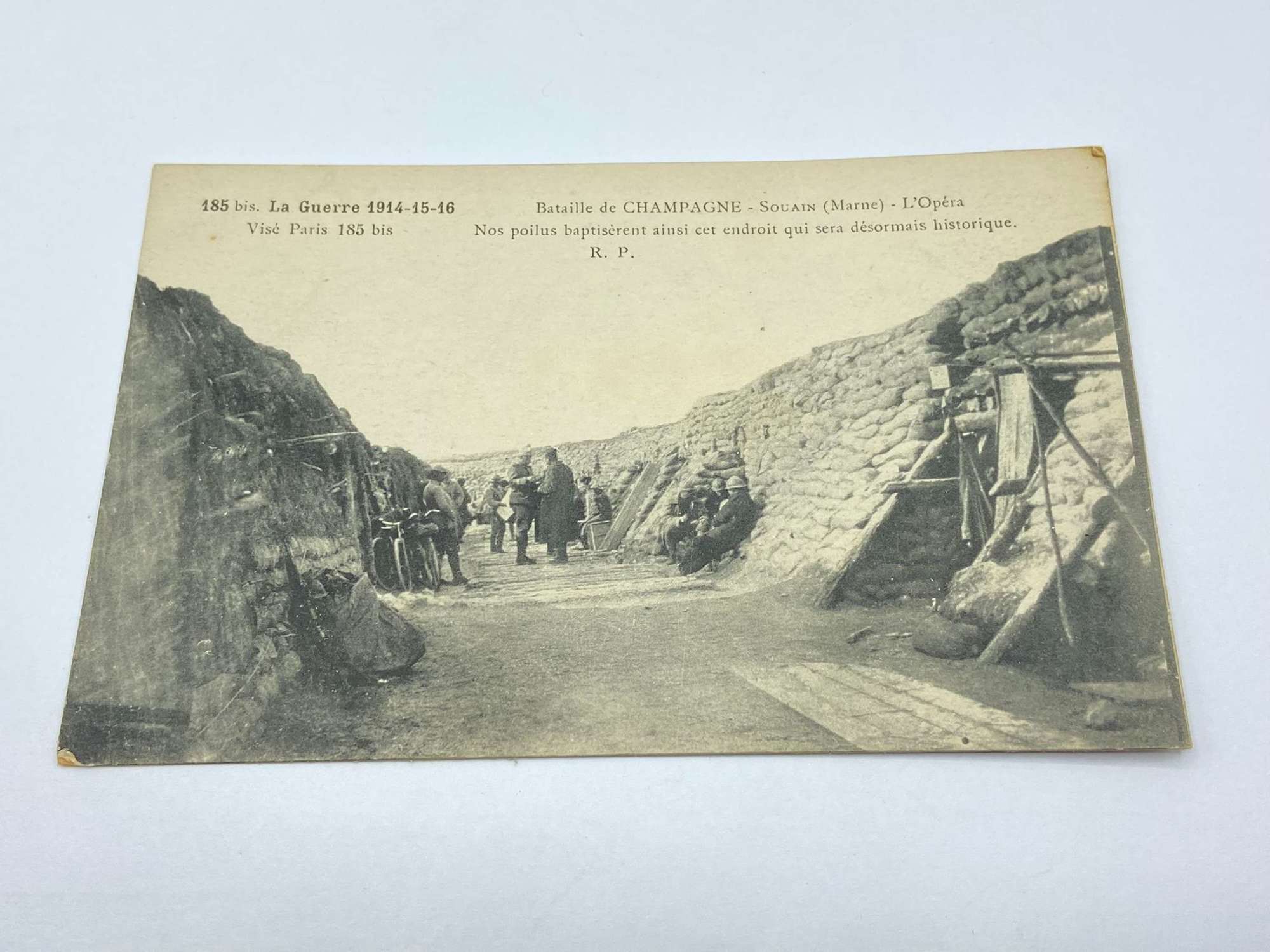 WW1 French Army Battle Of Champagne Photographic Postcard