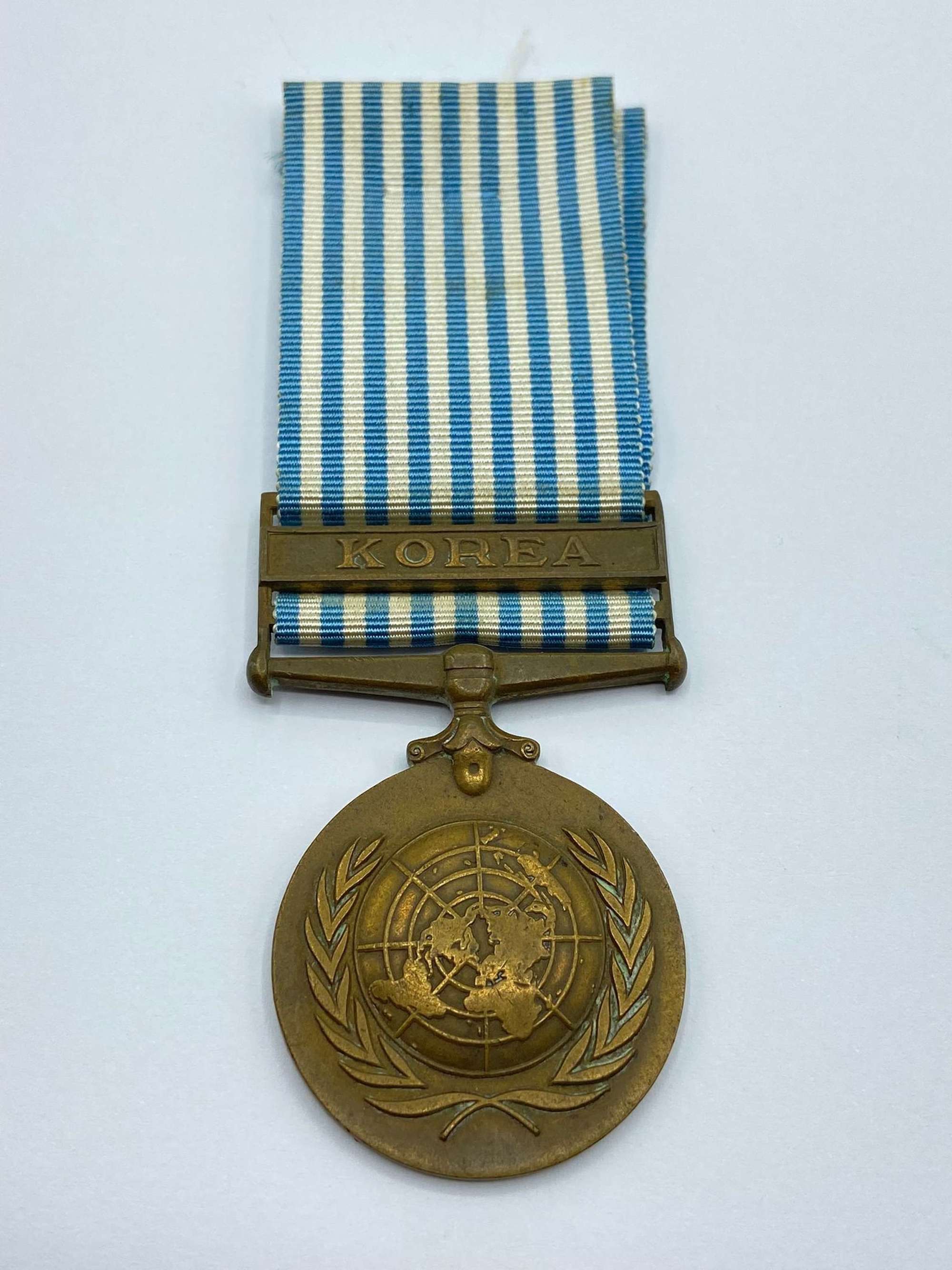 Post WW2 United Nations Service UNSMK Full Sized Medal & Korea Bar