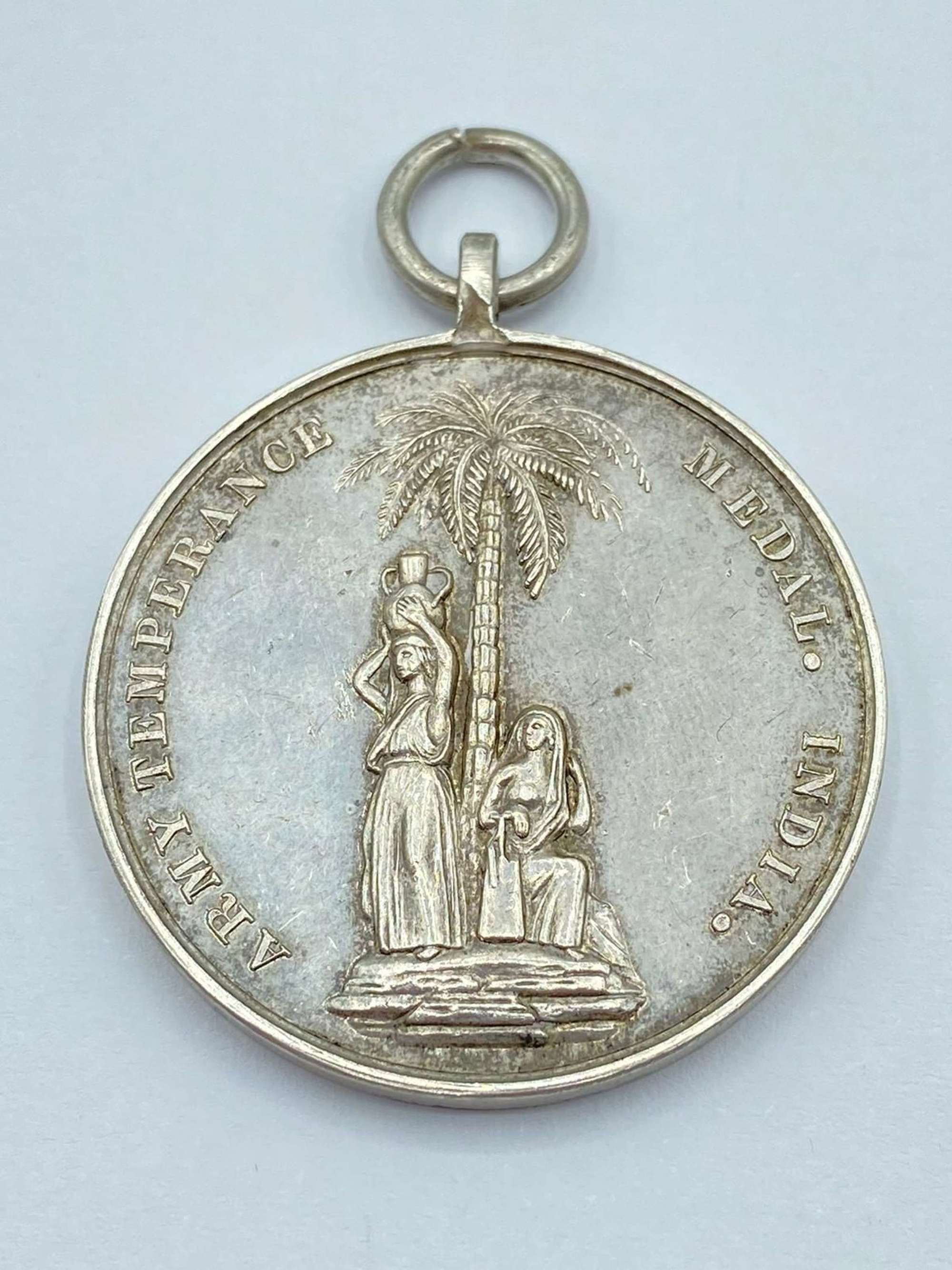 Pre WW1 Silver British Army Temperance Medal India 1897
