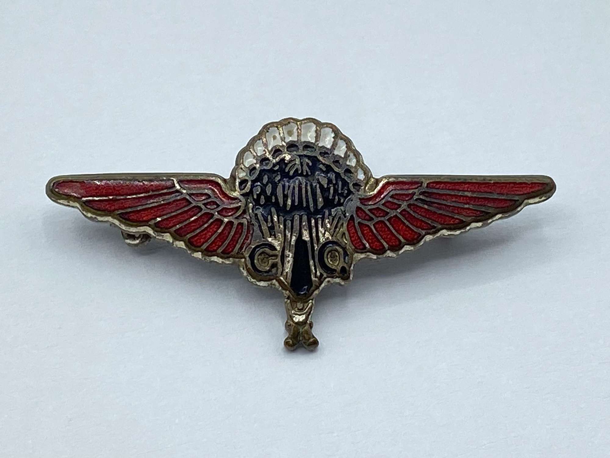 WW2 GQ Parachutist Gregory & Quilter Company Qualification Badge