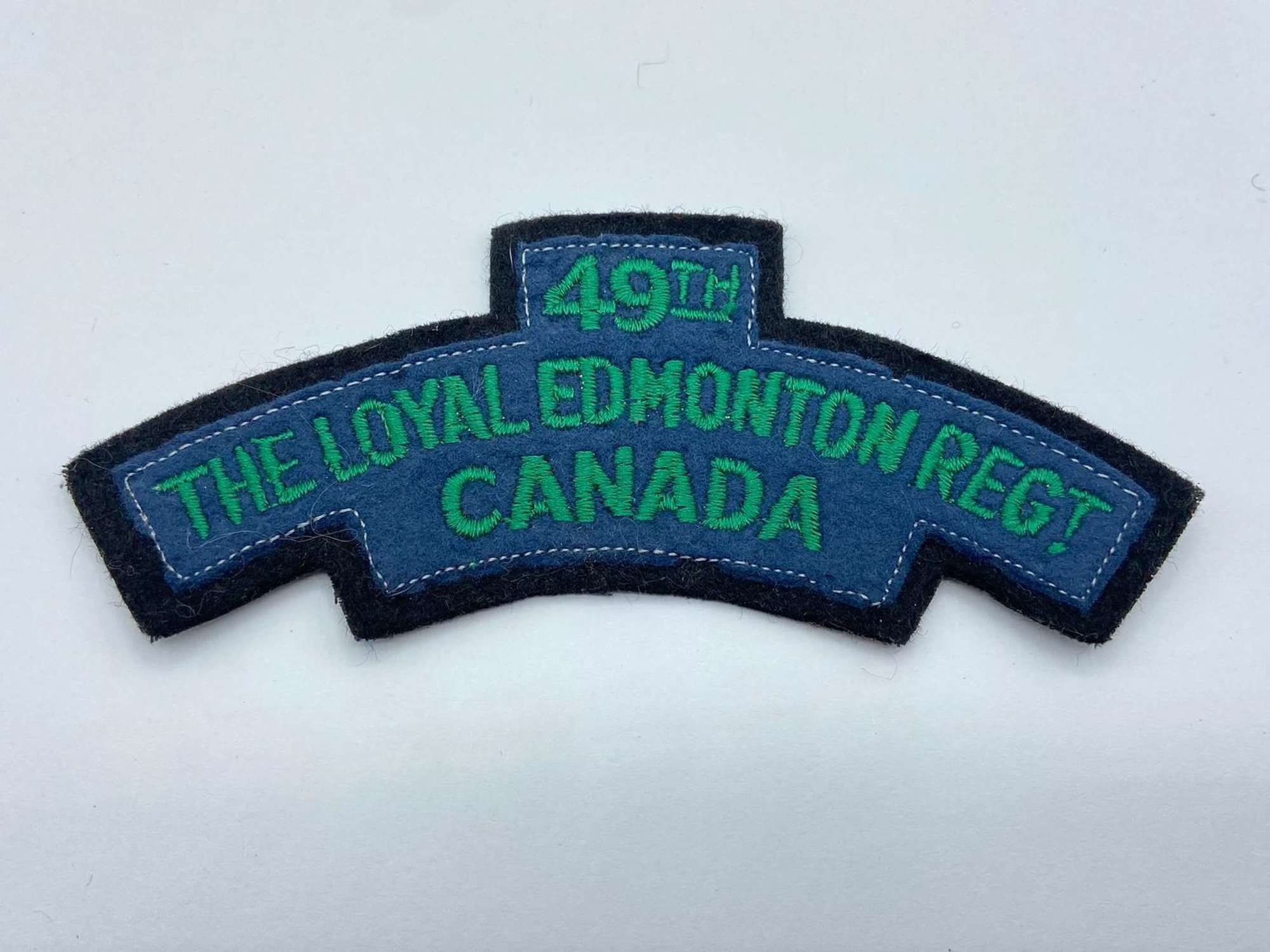 WW2 49th Battalion (Edmonton Regiment), CEF Shoulder Title Patch