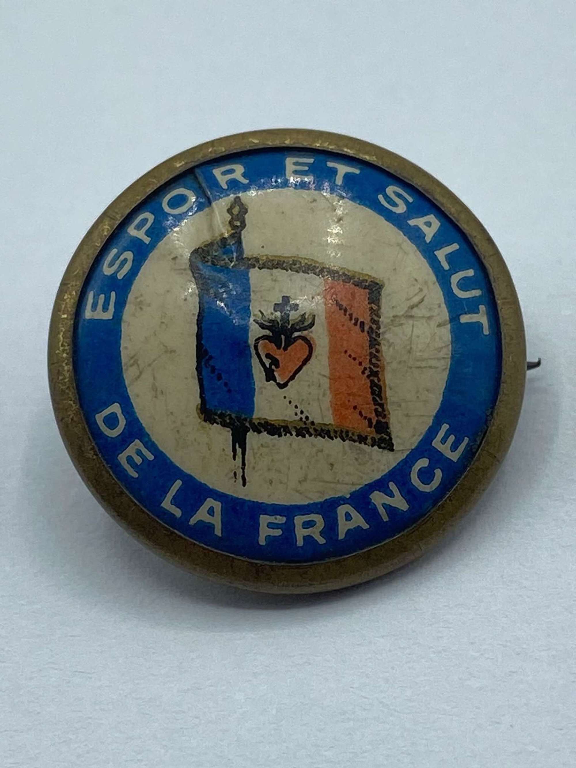 WW2 French Hope And Salvation From France Badge