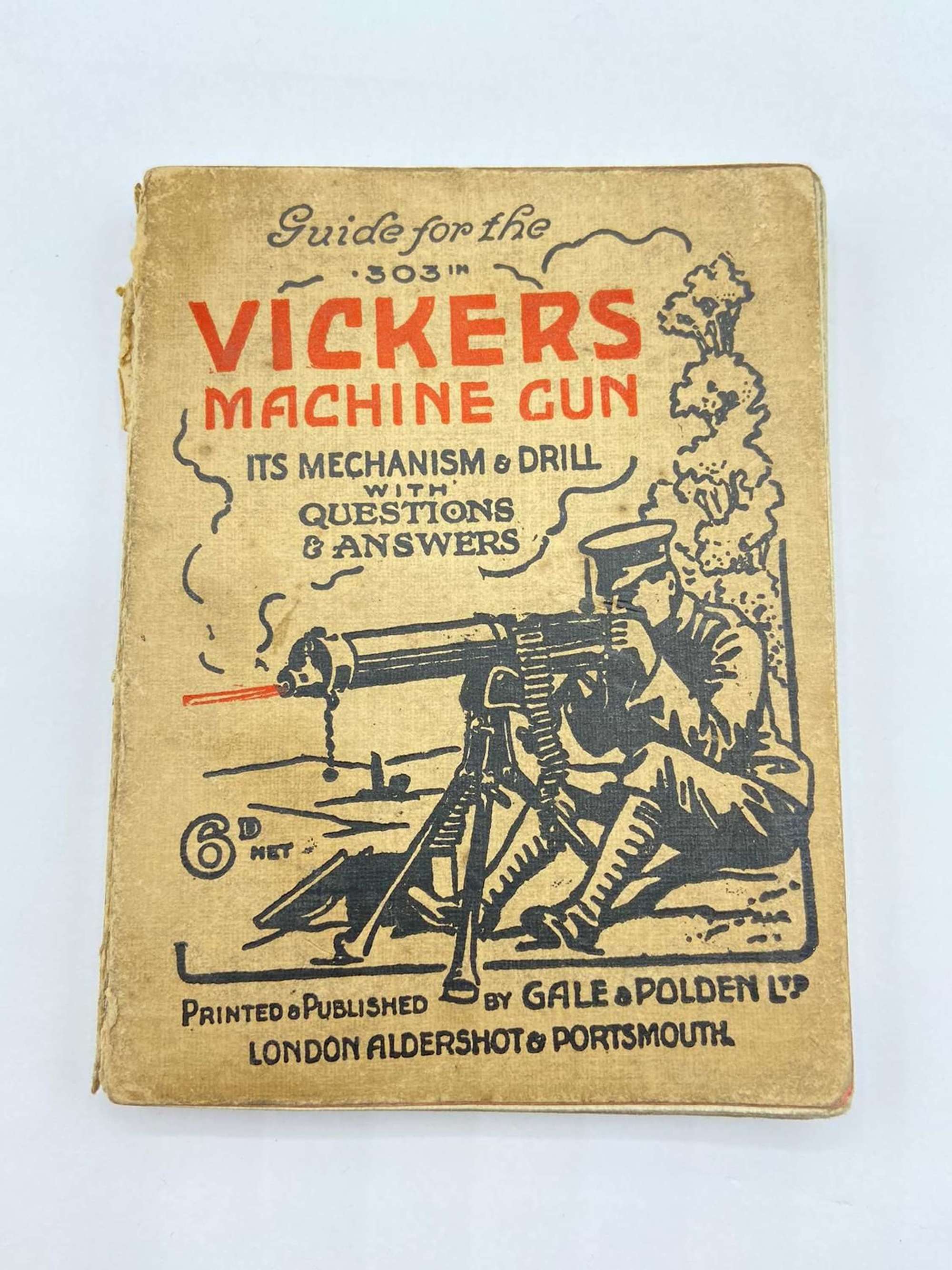 WW1 Guide For The 303 Vickers Machine Gun It’s Mechanism & Drill 1915