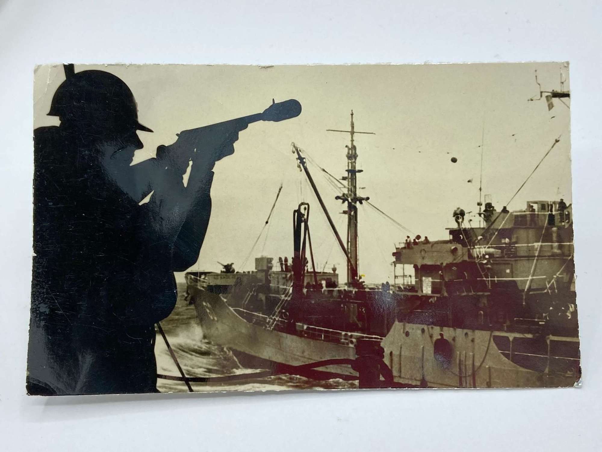 WW2 United States Navy Photograph Shooting A Flare Gun?