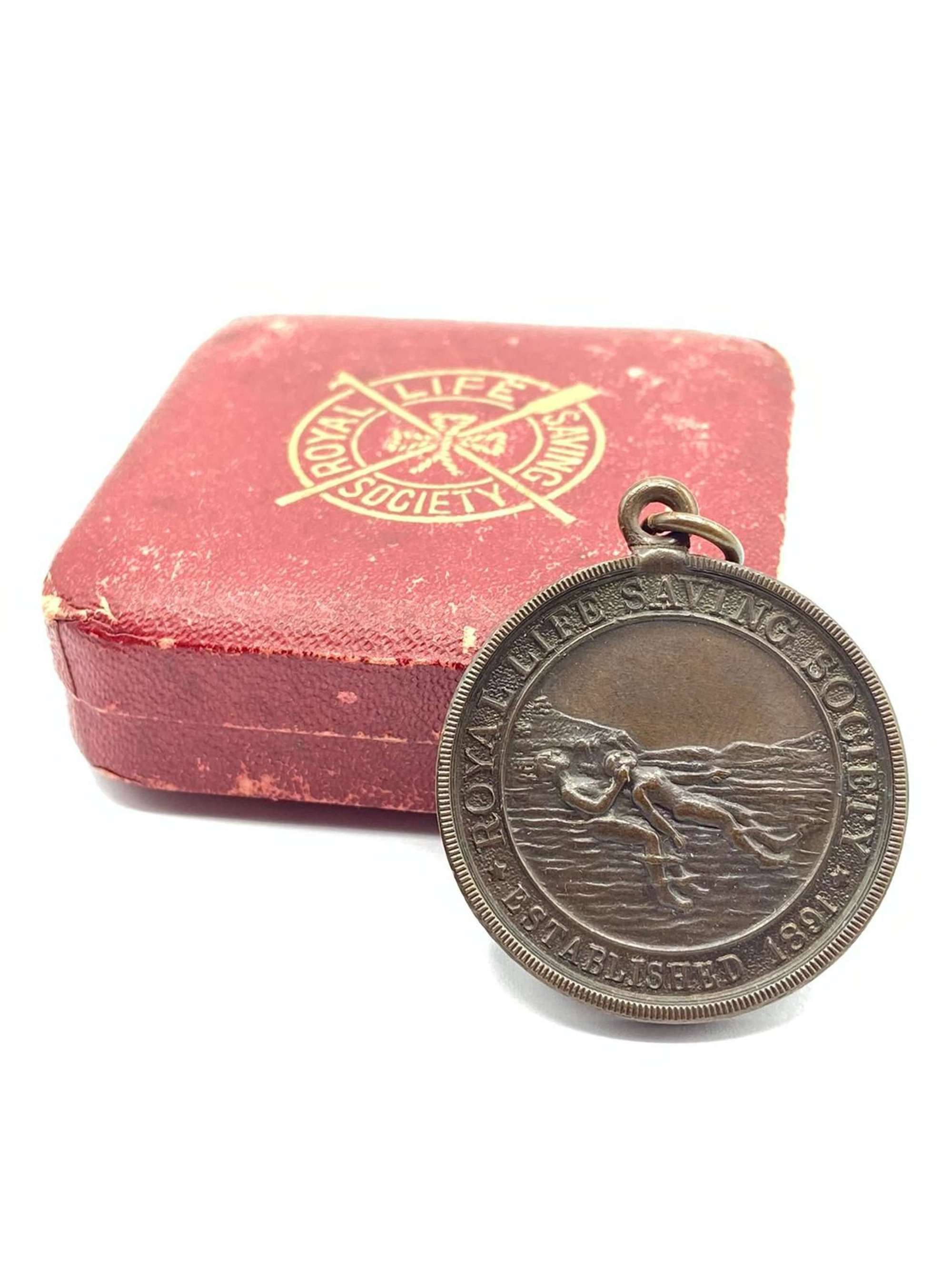 Pre WW2 British Home Front Royal Life Saving Society Boxed Medal