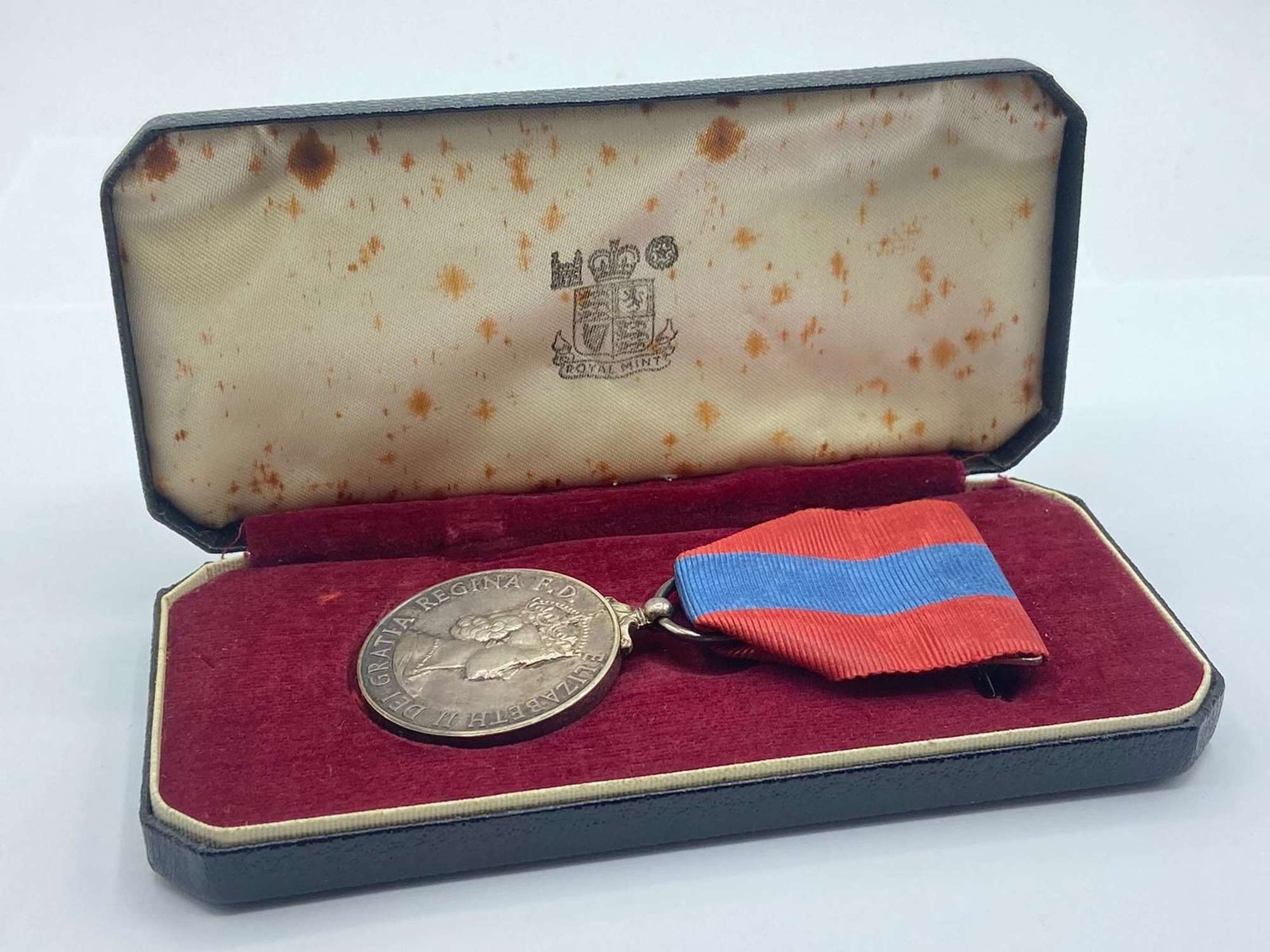 Post WW2 Imperial Service Medal & Case To Charles William Coleman