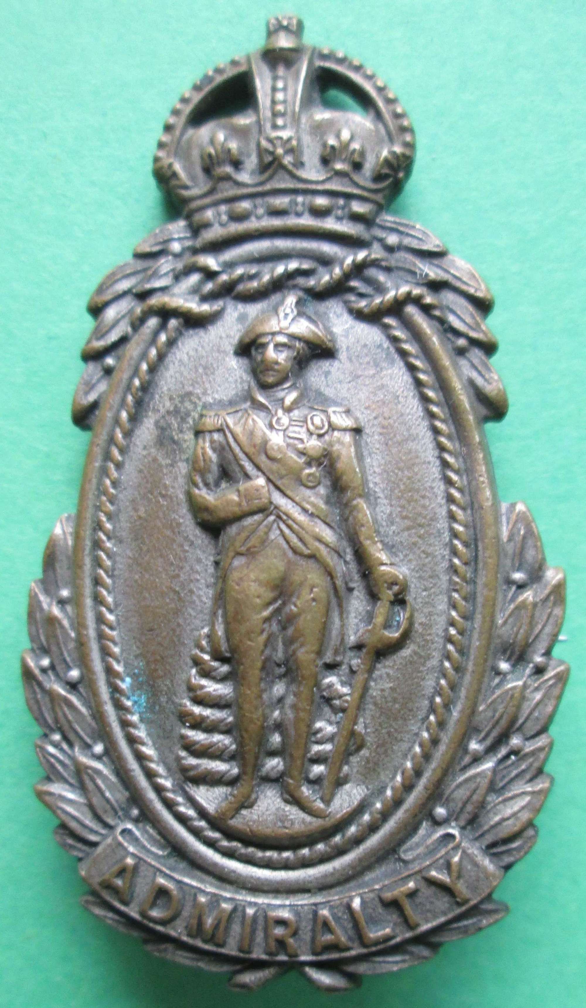 WWI WOMANS ADMIRALTY BADGE