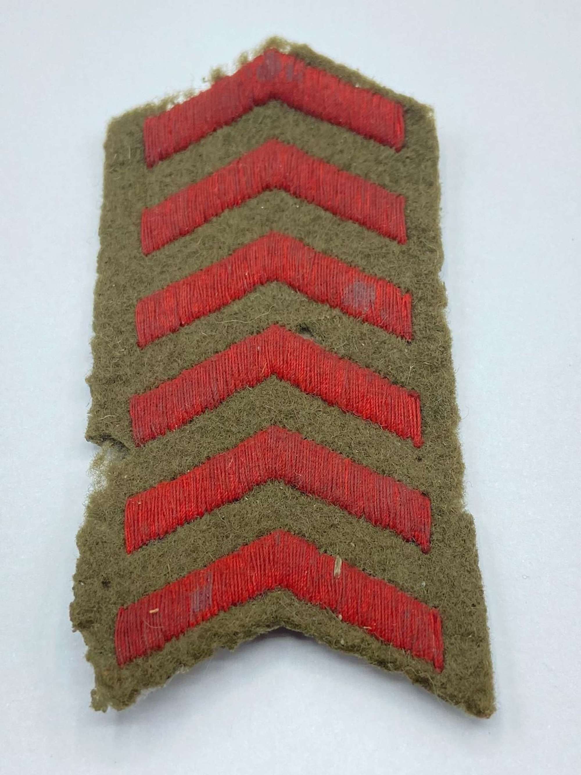 Rare WW2 British Six Years Overseas Service Good Conduct Stripes