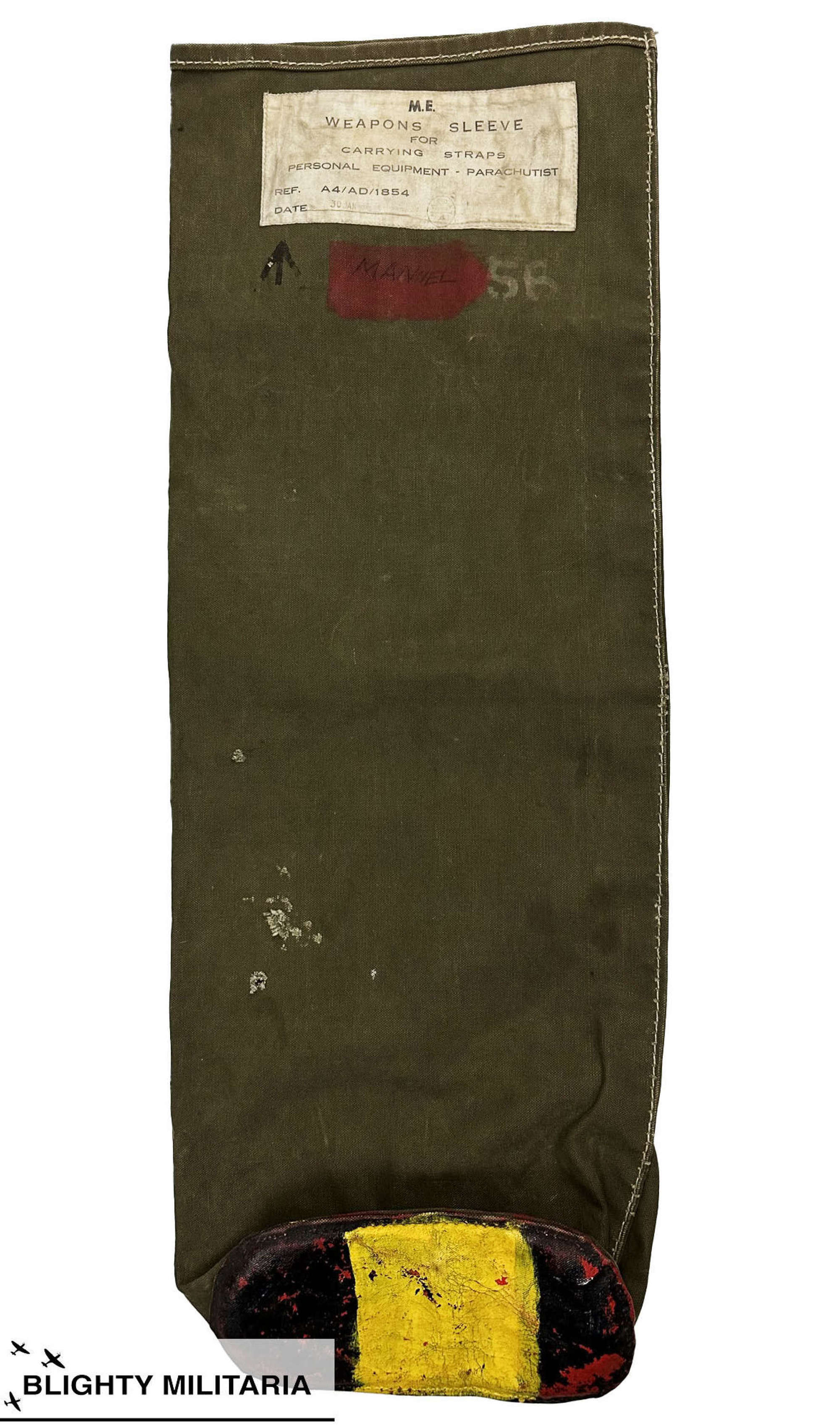 Original 1954 Dated British Parachutists Weapons Sleeve