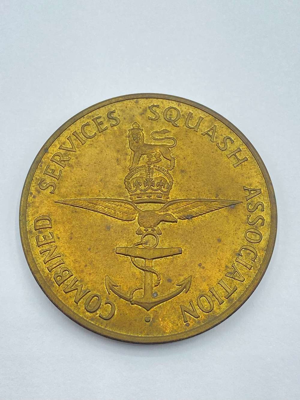 WW2 Period Combined Services Squash Association Un-Named Medal
