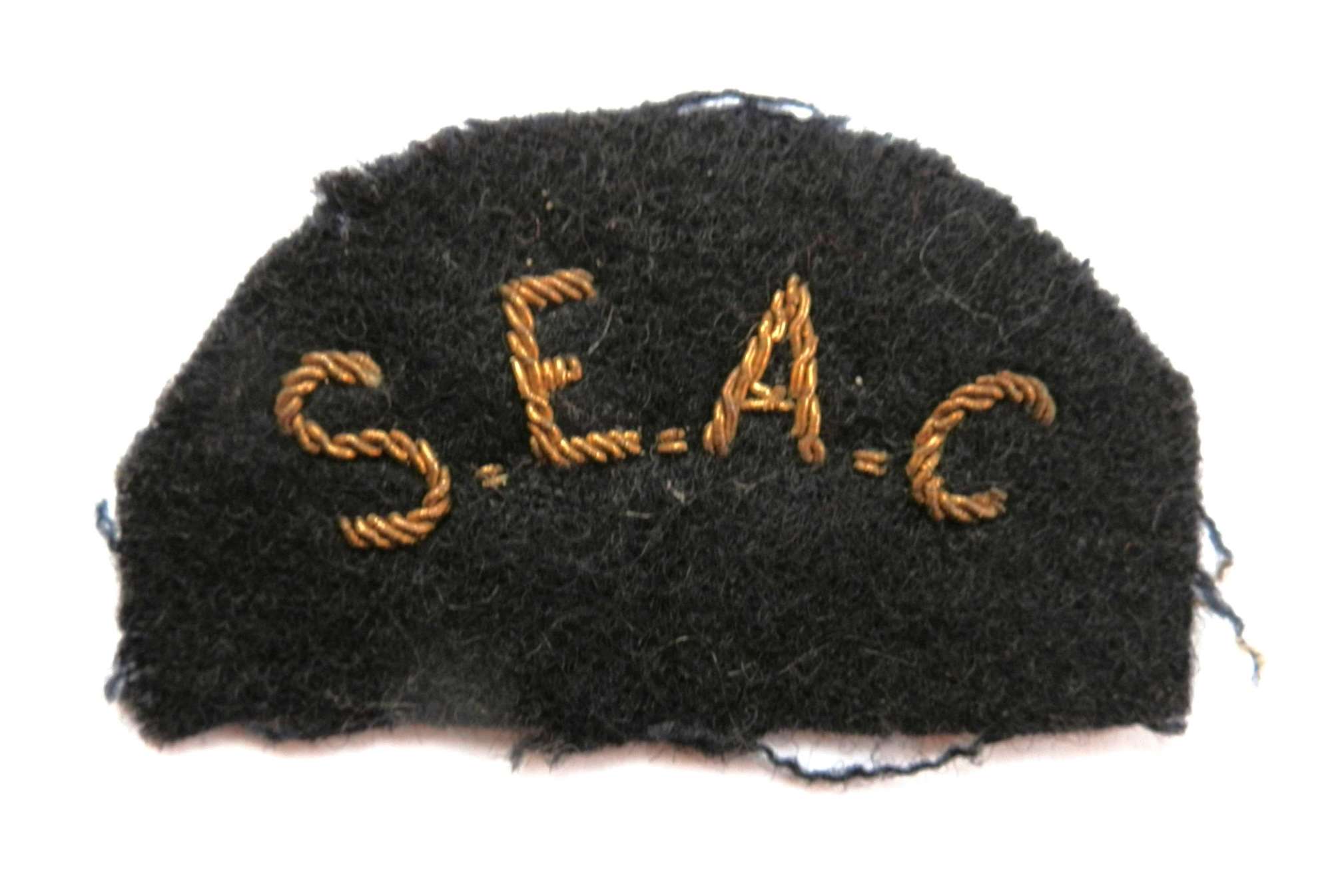S.E.A.C.  South East Asia Command Cloth Shoulder Title. .