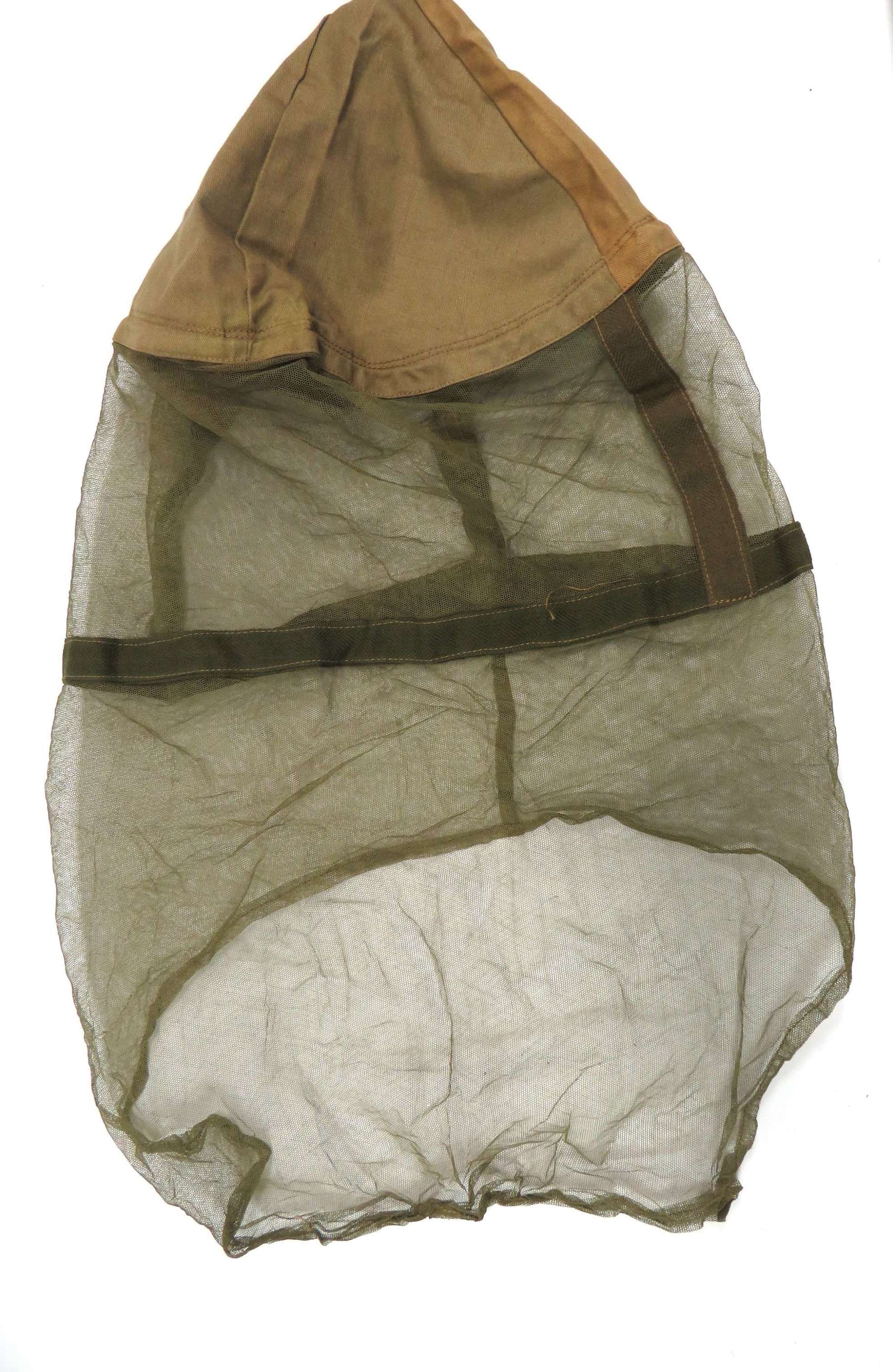 1944 Dated Tropical Mosquito Helmet Net and Cover