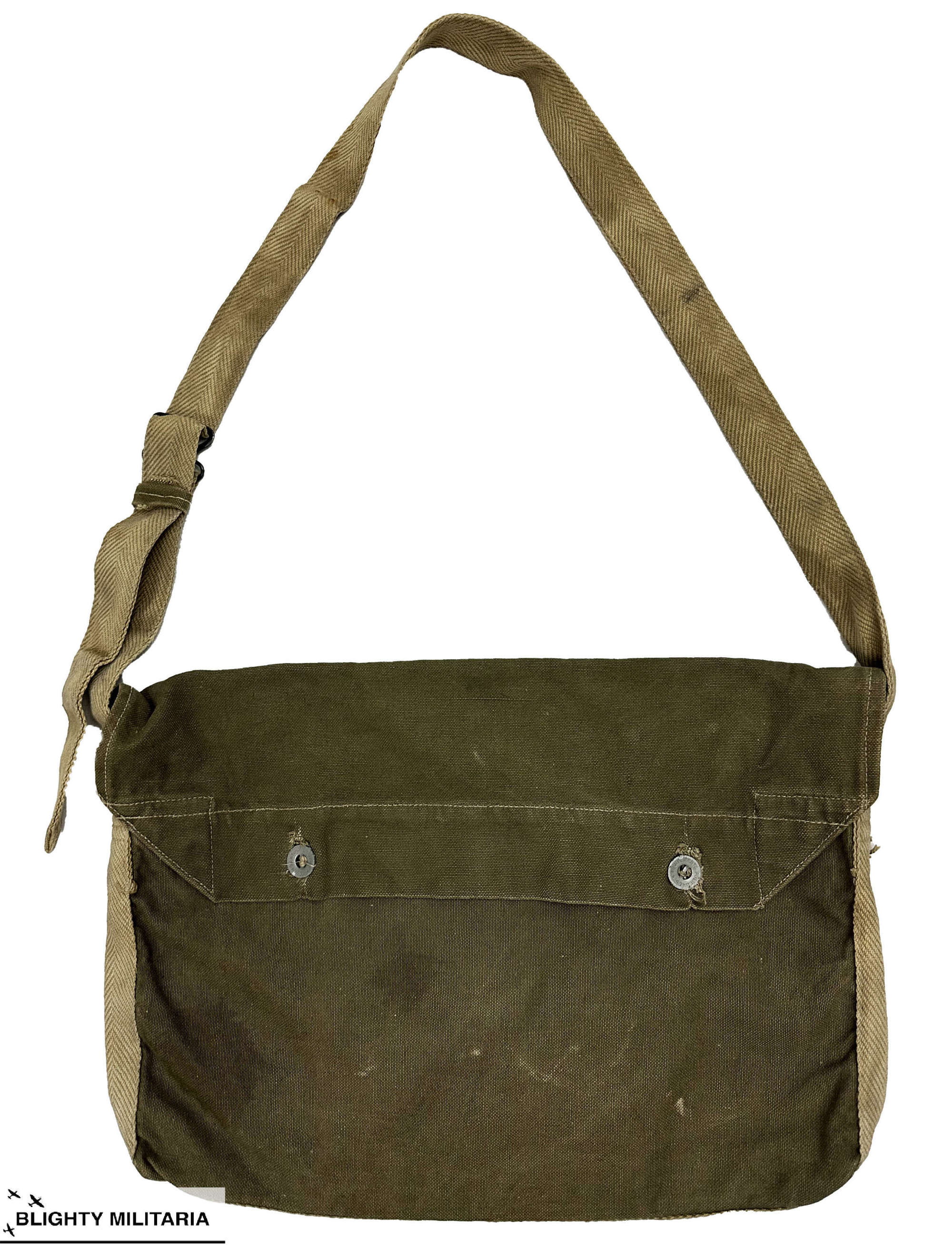 Original 1940s French Army Modele 1892 Musette Bag Haversack