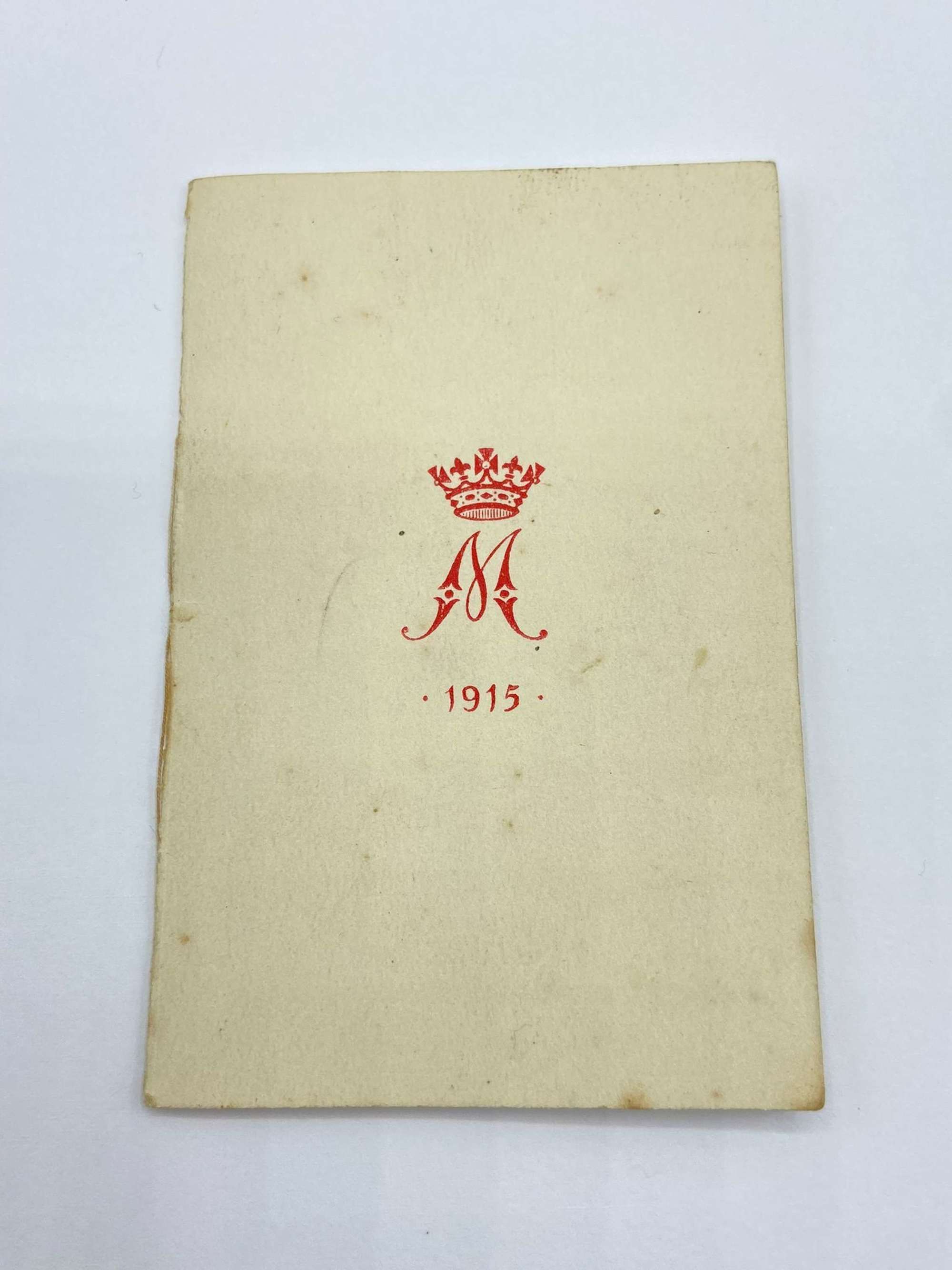WW1 British Army & Commonwealth 1915 Christmas Mary Tin Card