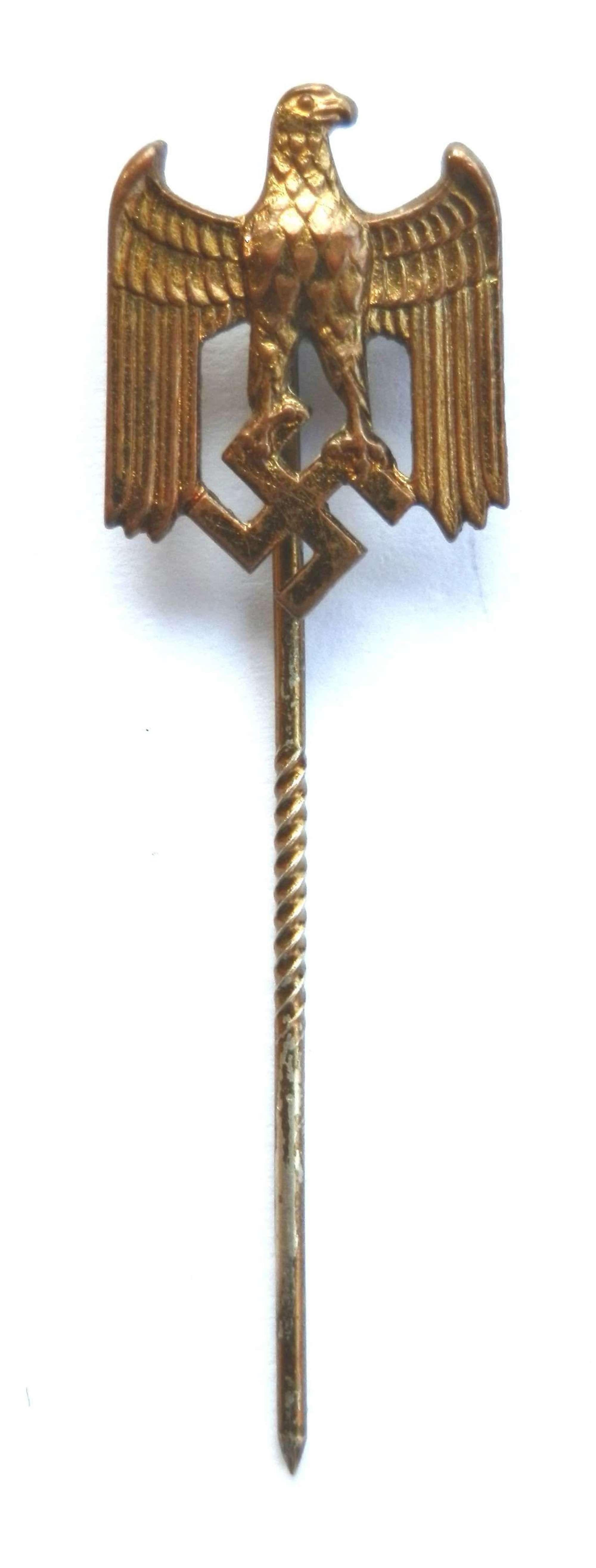 German Wehrmacht Heer Civil Eagle Stick Pin.