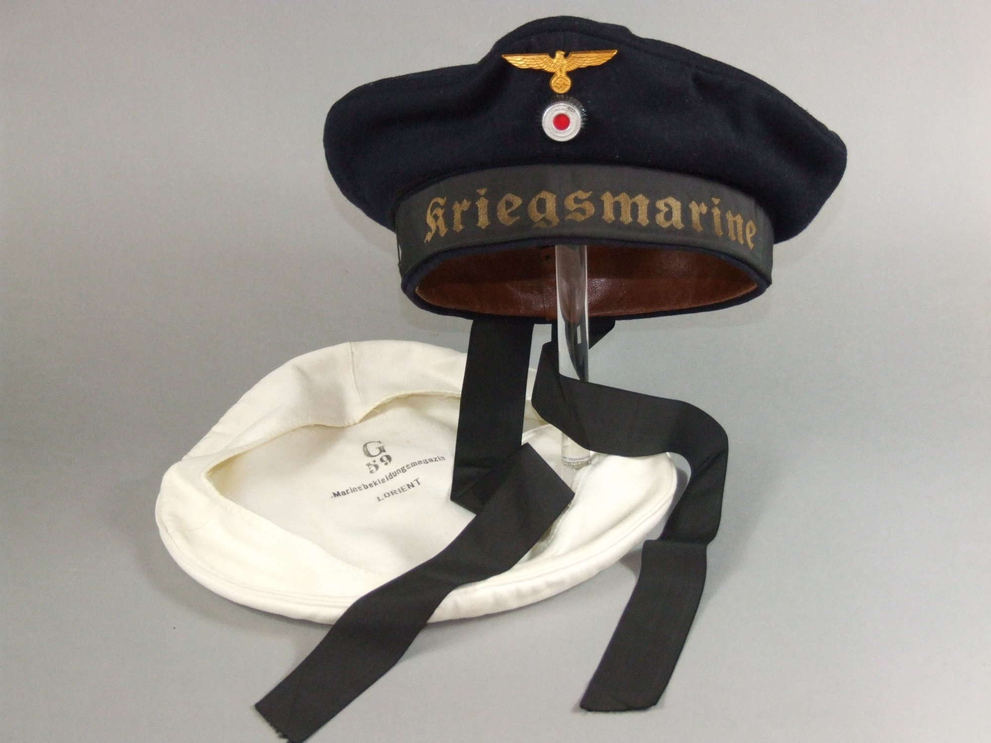 Kriegsmarine Sailors Cap (Matrosenmütze) with Two Covers