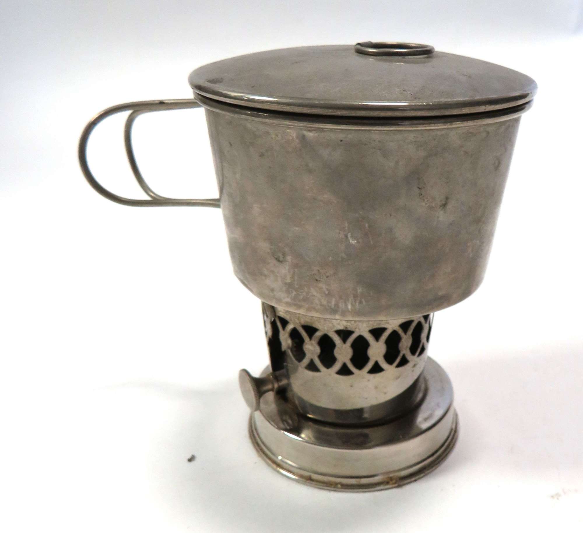 WW1 Officers Trench Campaign Small Stove and Pot