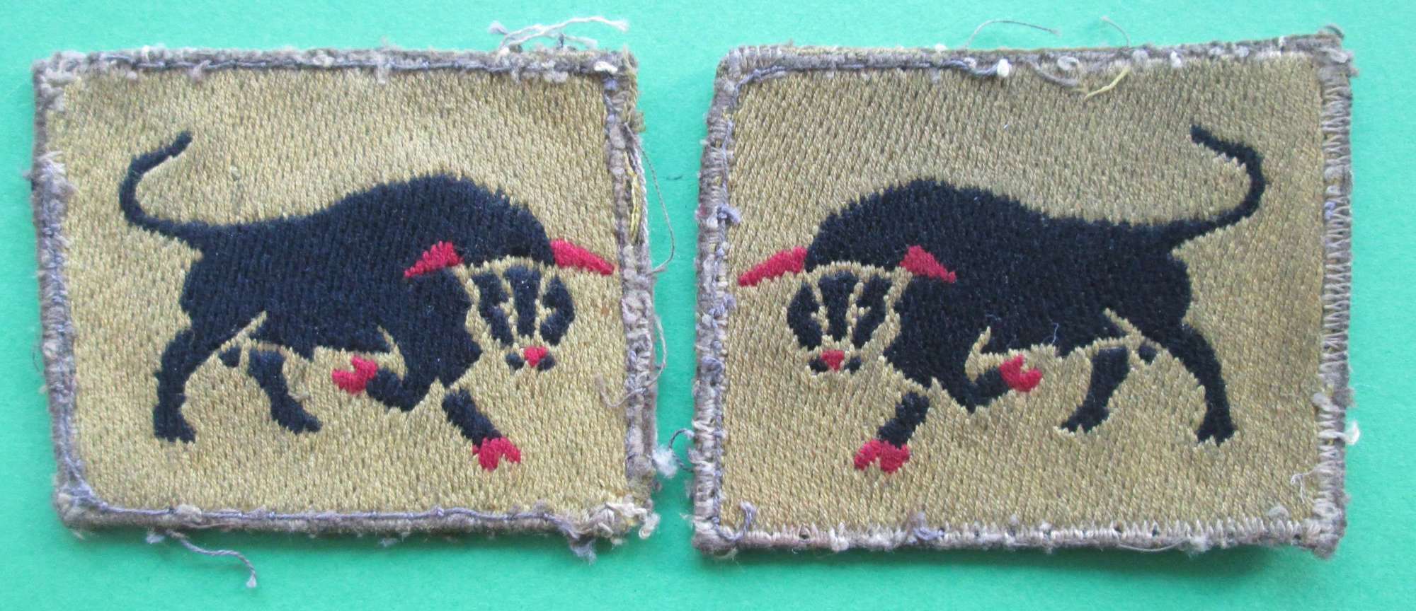 A PAIR OF 11TH ARMOURED BRIGADE FORMATION SIGNS