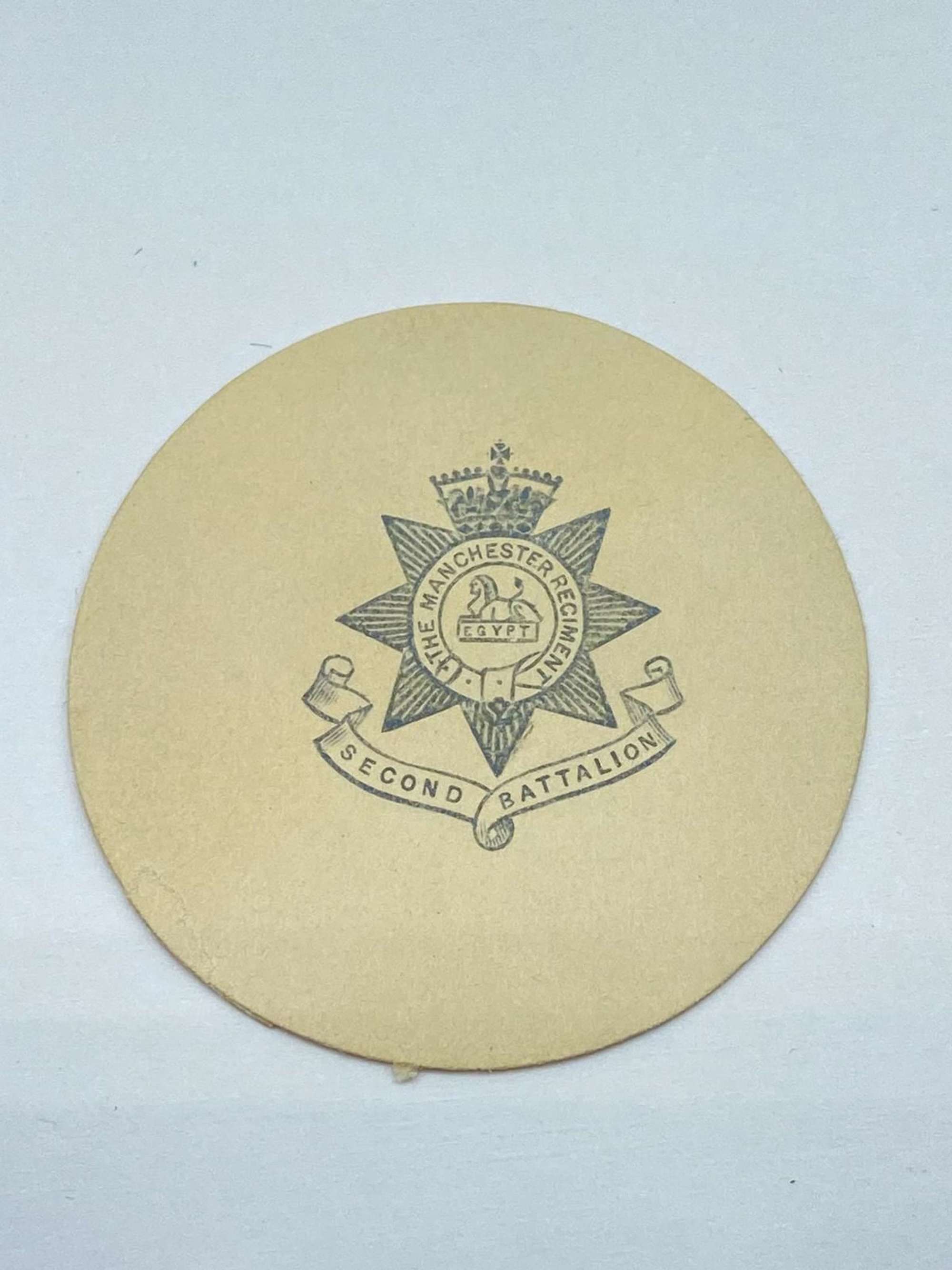 WW1 2nd Battalion The Manchester Regiment Embossed Crest Letter Head