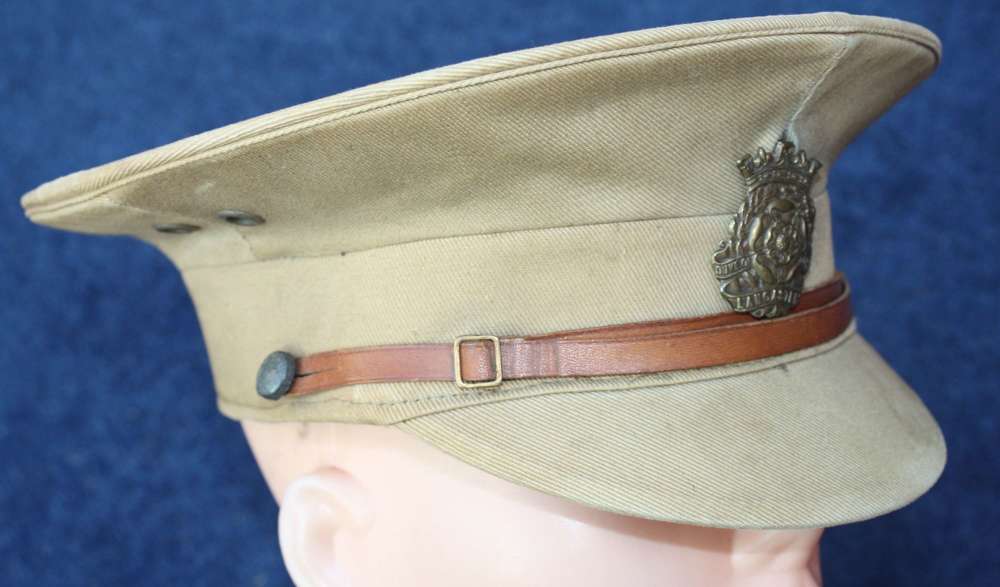 WW1 British Army 1905 Pattern Khaki Drill Cap Duke of Lancasters