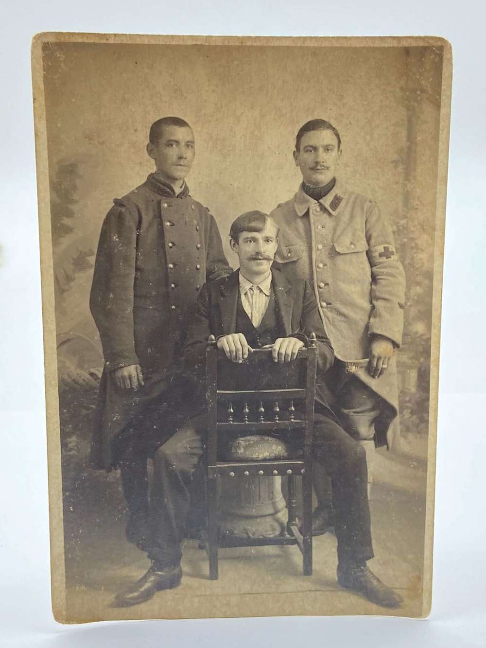 WW1 French Army 166 Reg Infantry Medics Portrait Photograph