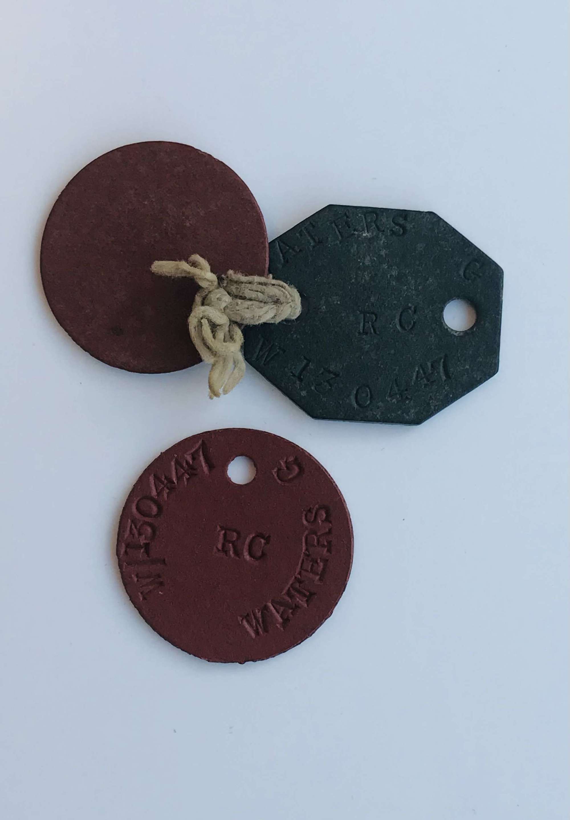 British Army dog tags, World War II