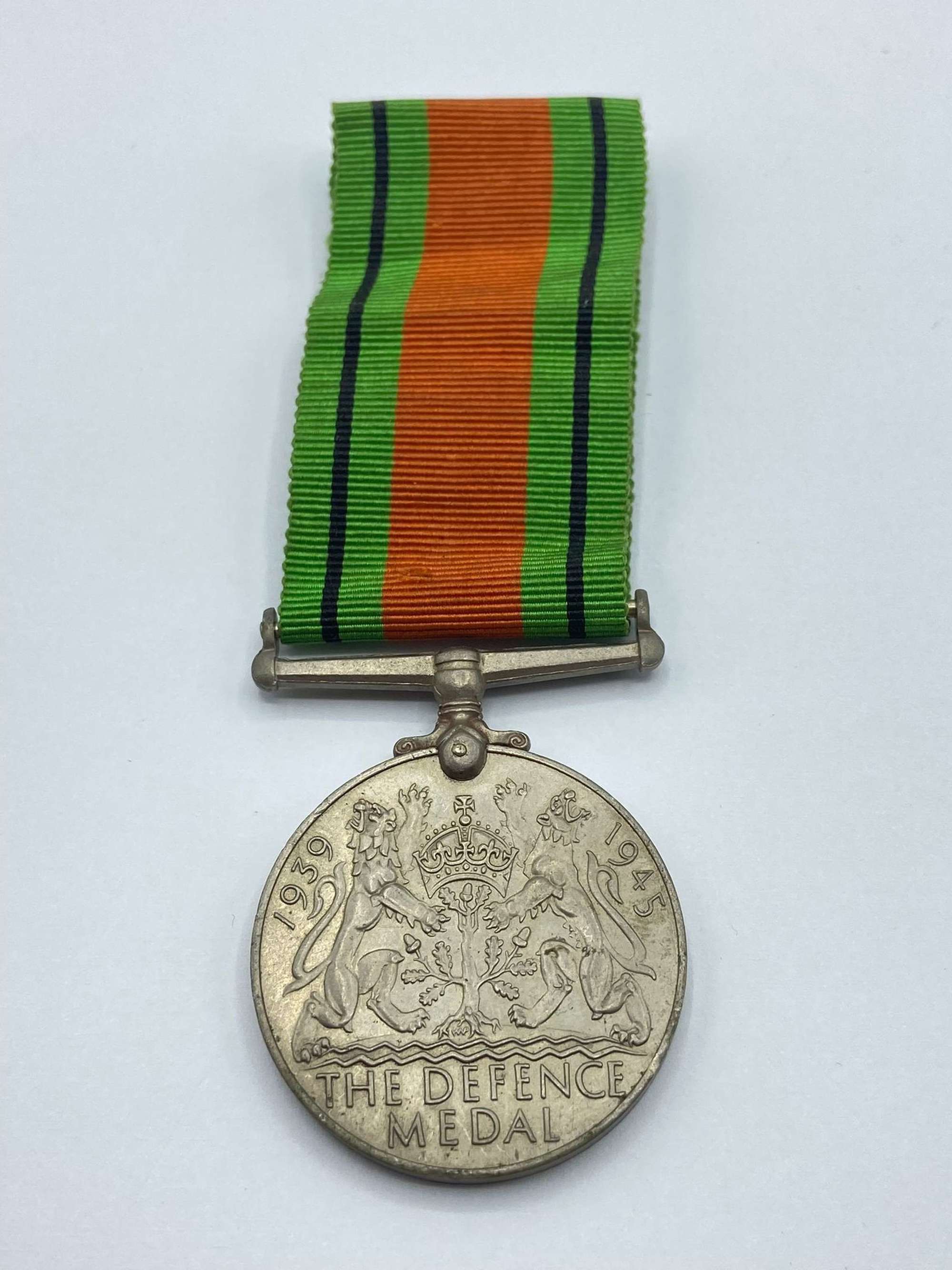 WW2 British & Commonwealth Defence Medal With Original Ribbon