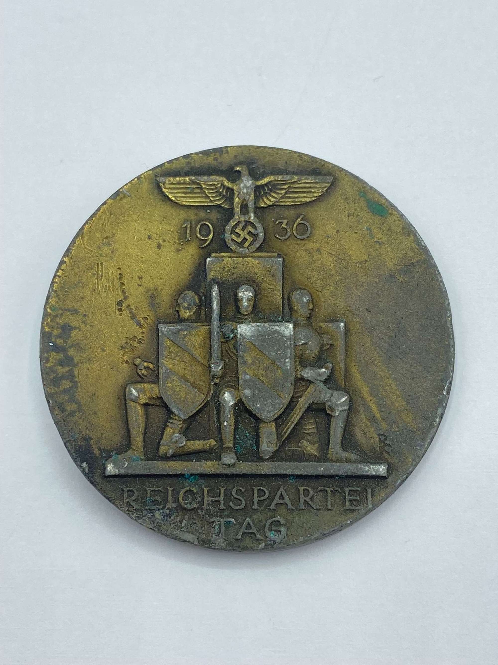 WW2 German Nuremberg Rally Reichsparteitag 1936 Day Badge