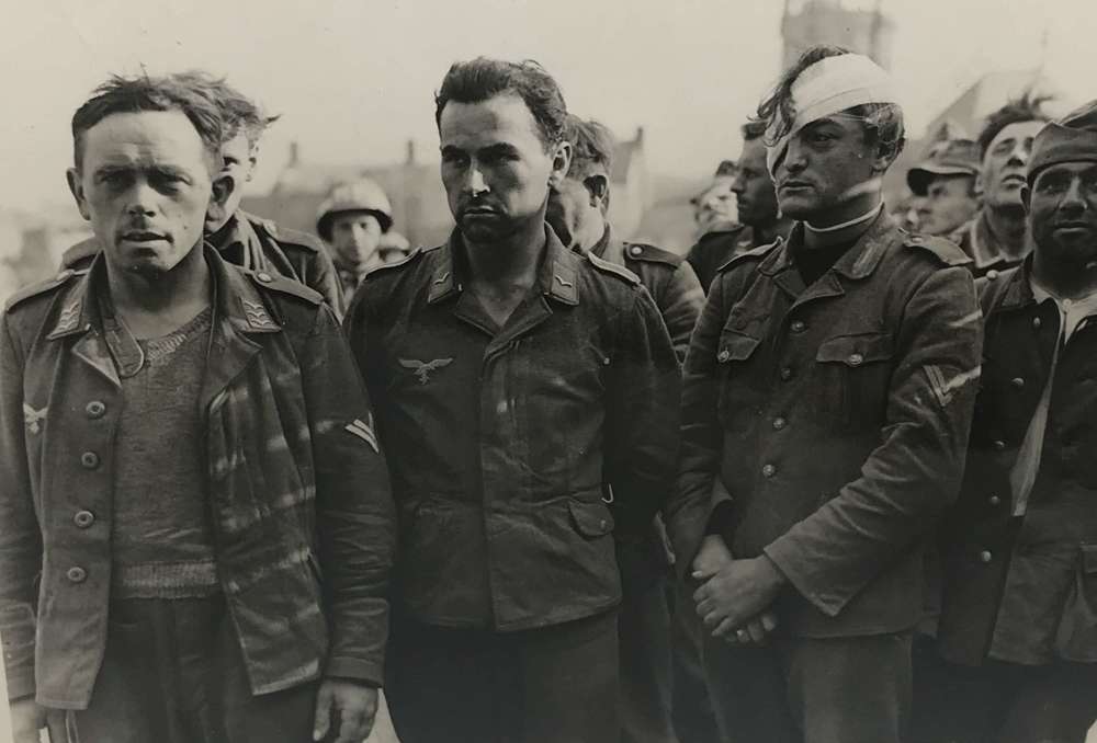 A Press photo of German POWs Cherbourg June 1944
