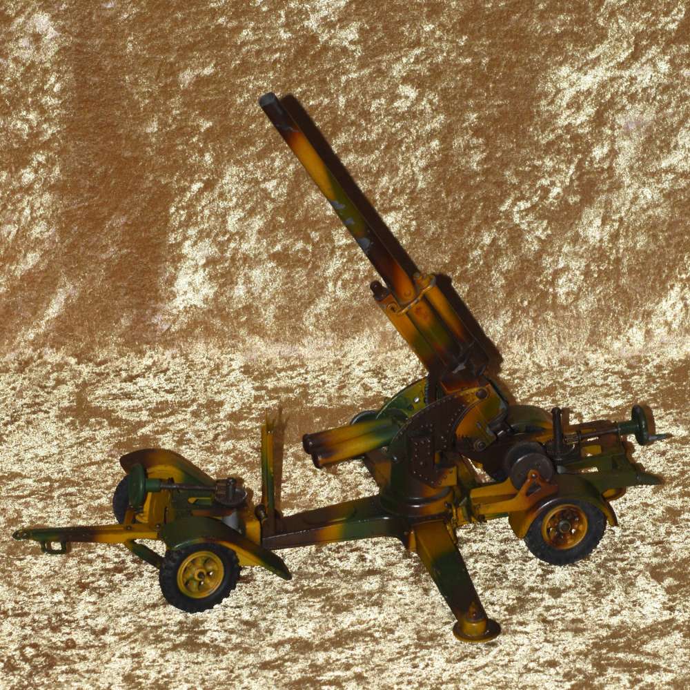 Pre-WWII Lineol German Model 88mm Anti Aircraft Gun & Carriage