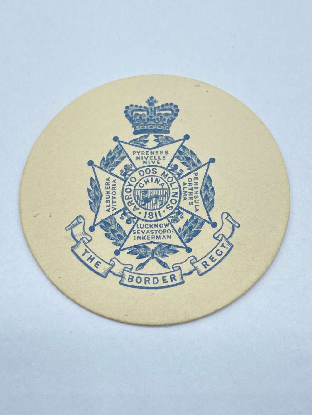 Pre WW1 The Border Regiment Embossed Crest Letter Head