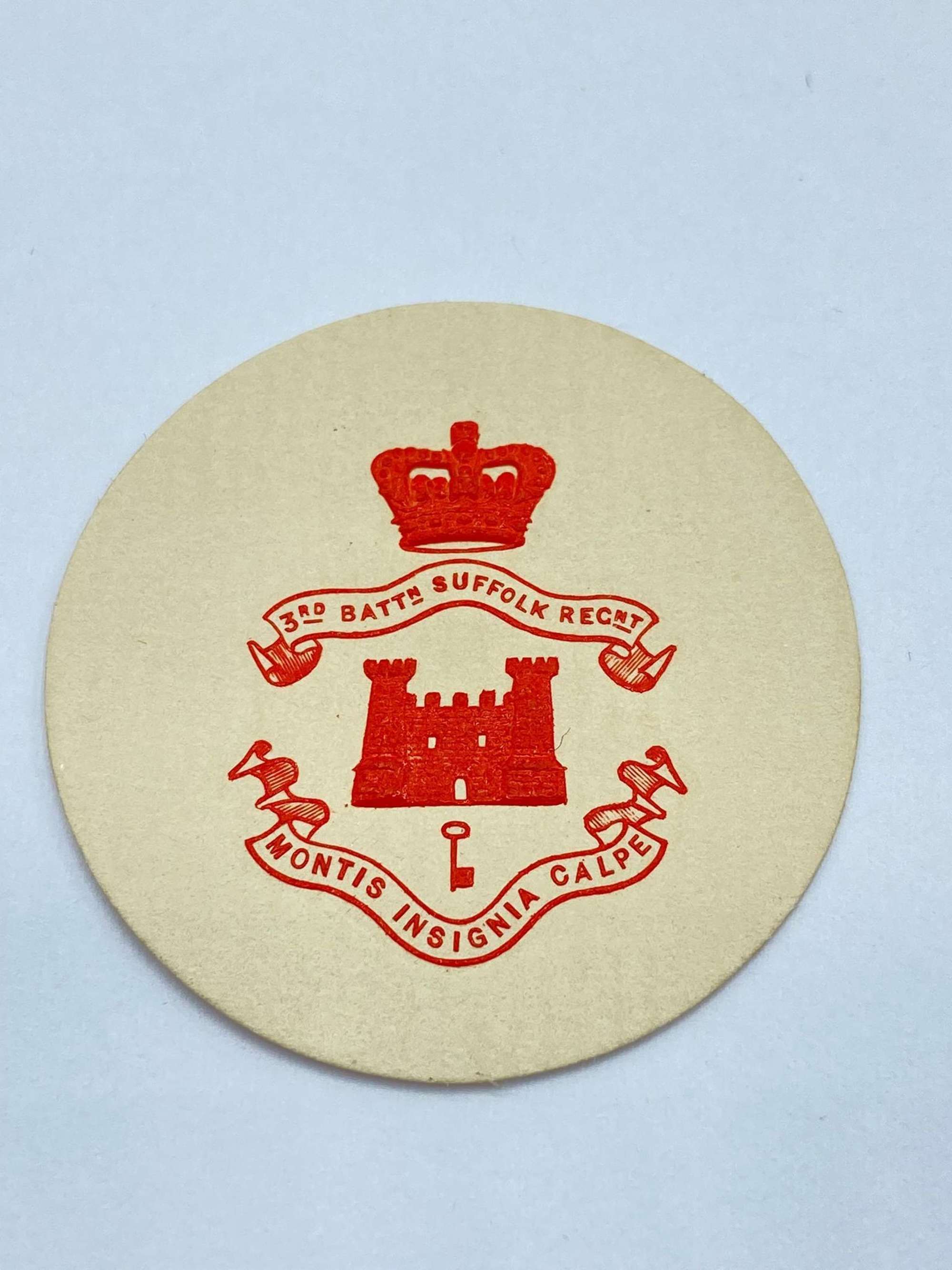 Pre WW1 3rd Battalion Suffolk Regiment Embossed Crest Letter Head