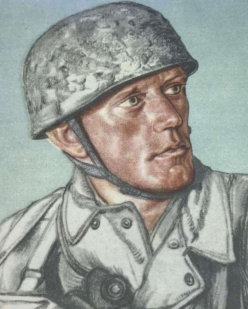 Fallschirmjager combat engineer  Willrich postcard May 1940