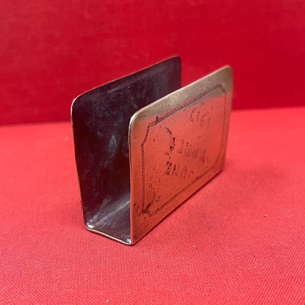 WW1  Brass Trench Art Matchbox Holder