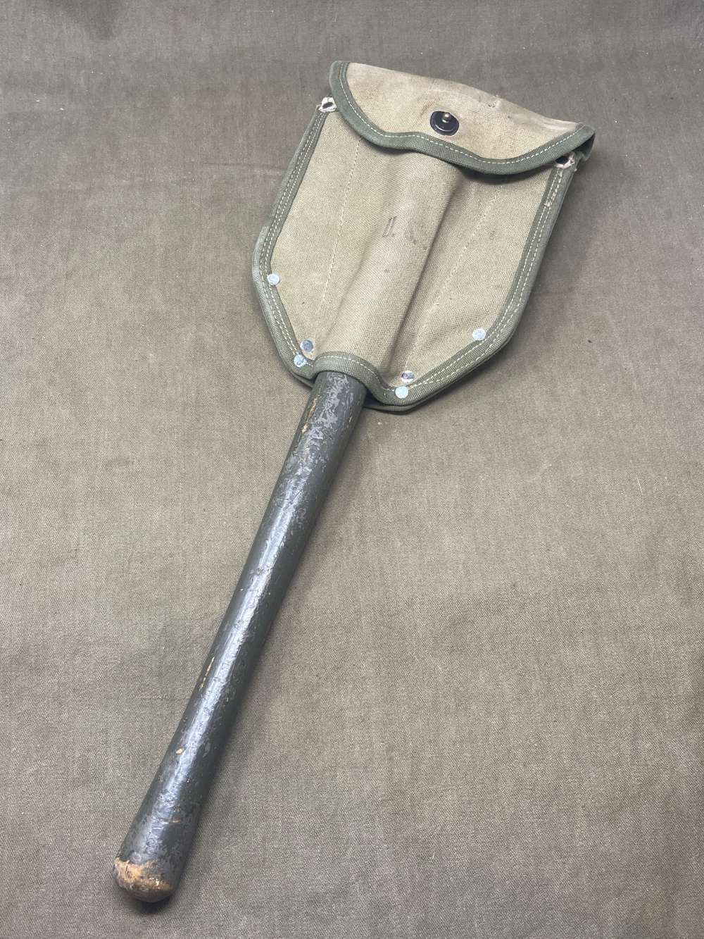 US WWII  M43 1944 Dated Folding Shovel and Case