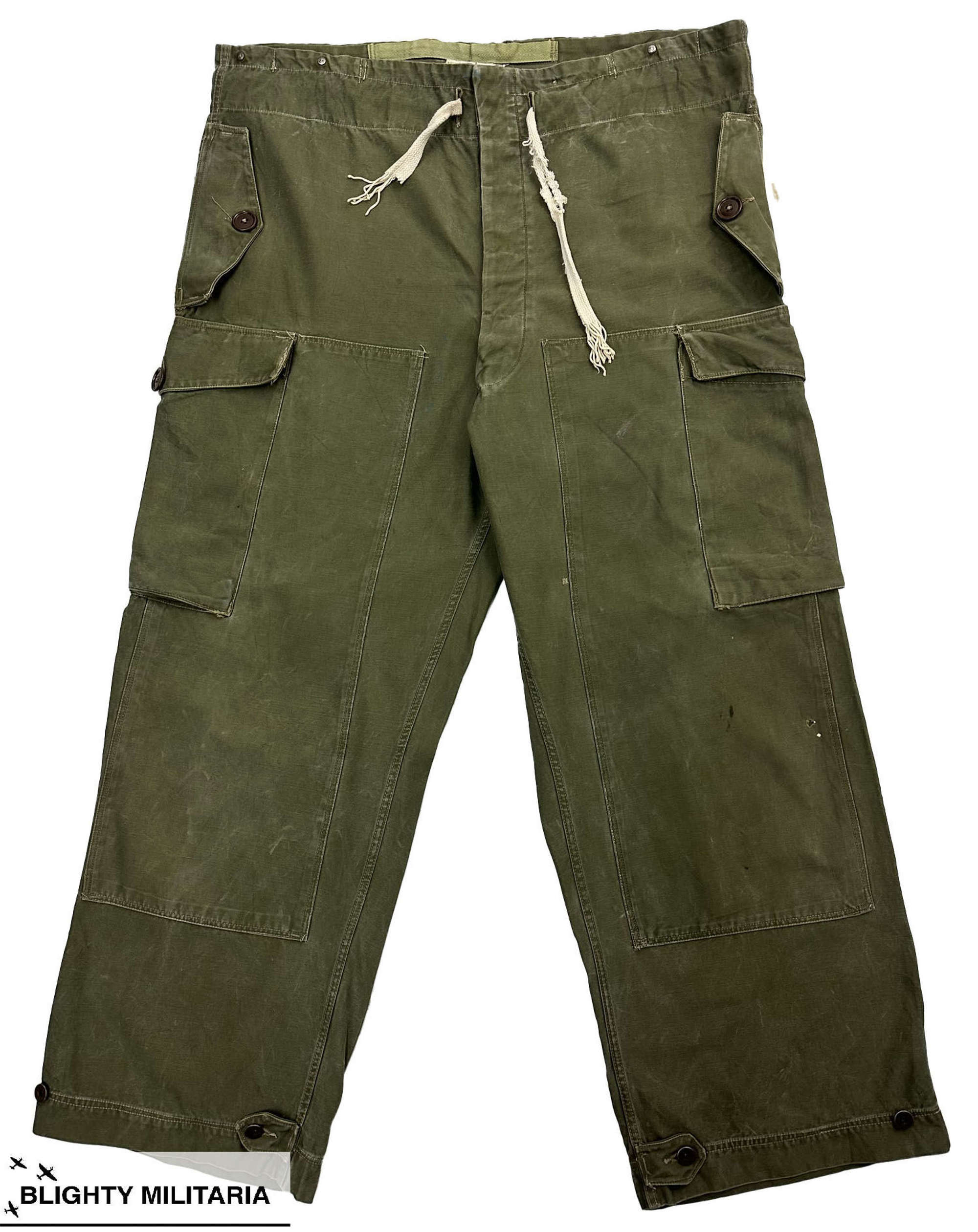 Original 1949 Dated Canadian Army Experimental Pattern Trousers