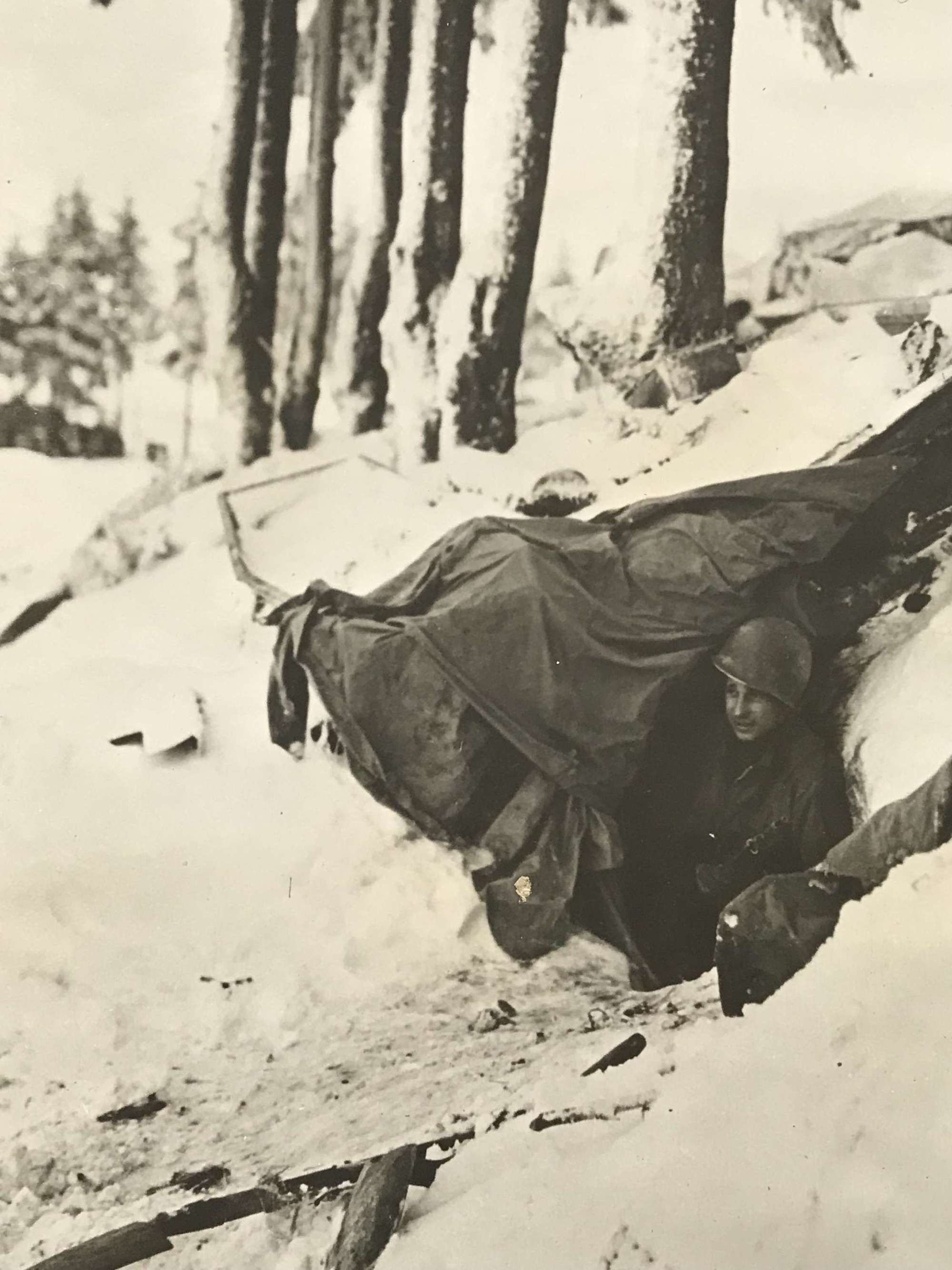 US Army press photo, January 45, battle of the bulge