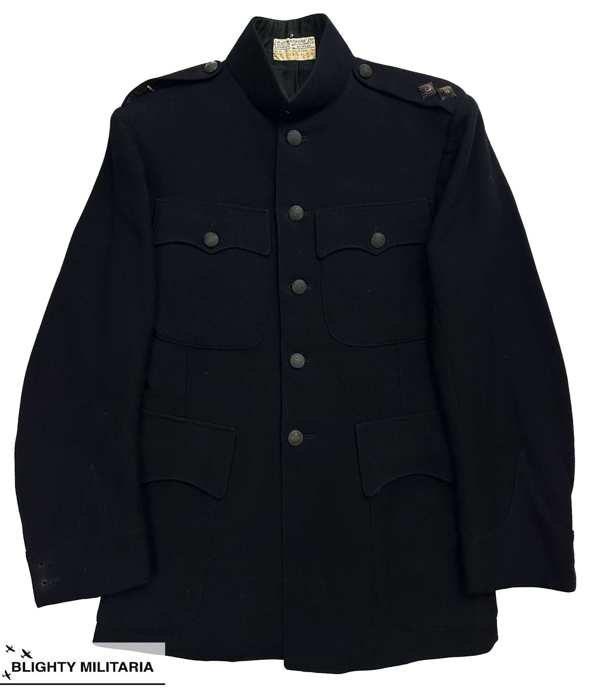 Original 1937 Dated British Army Officer's Blue Patrol Jacket