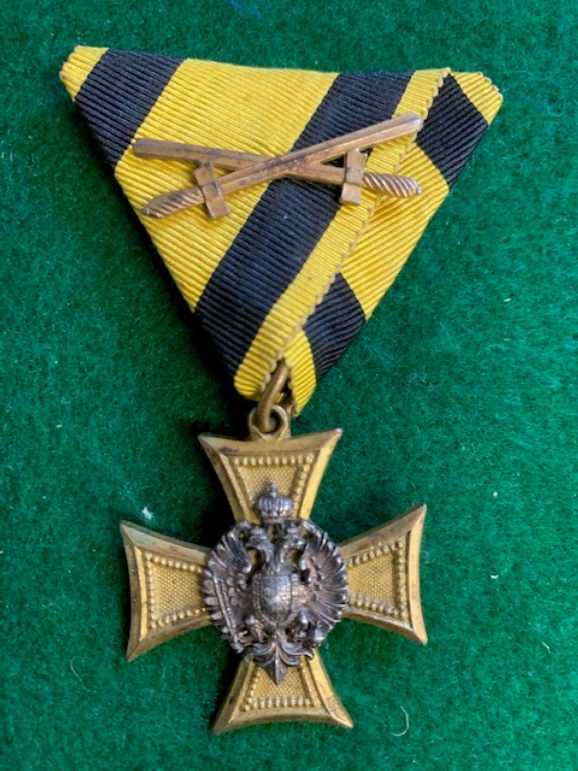 AUSTRO-HUNGARIAN 25yrs LONG SERVICE OFFICERS CROSS