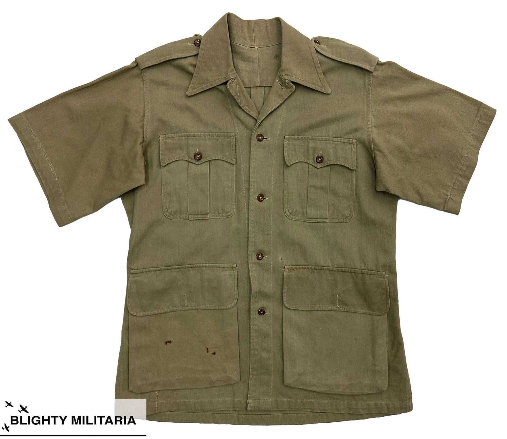 Original 1940s British Military Bush Jacket