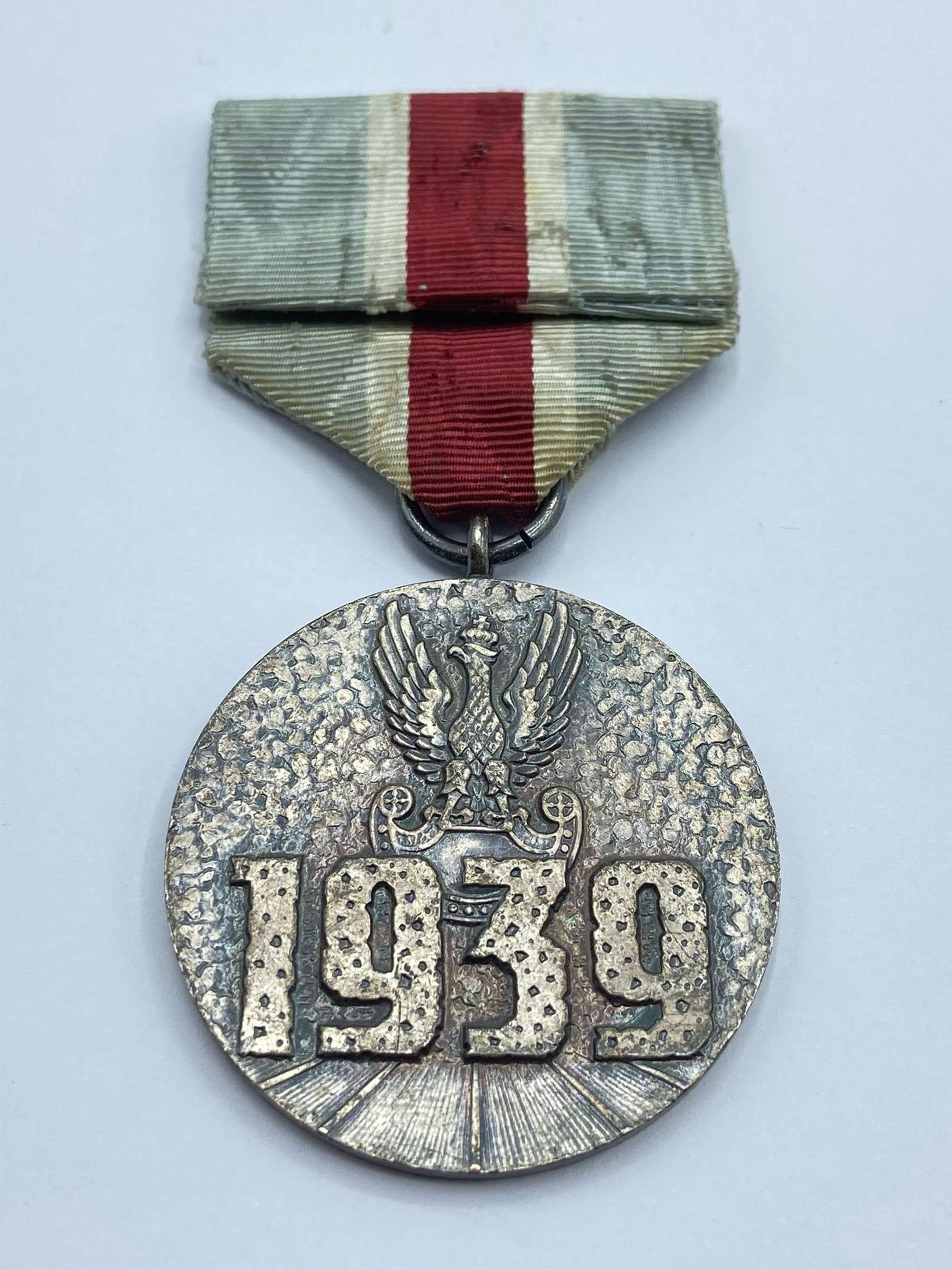 WW2 Polish Participation In The Defence Of War In 1939 Medal & Ribbon