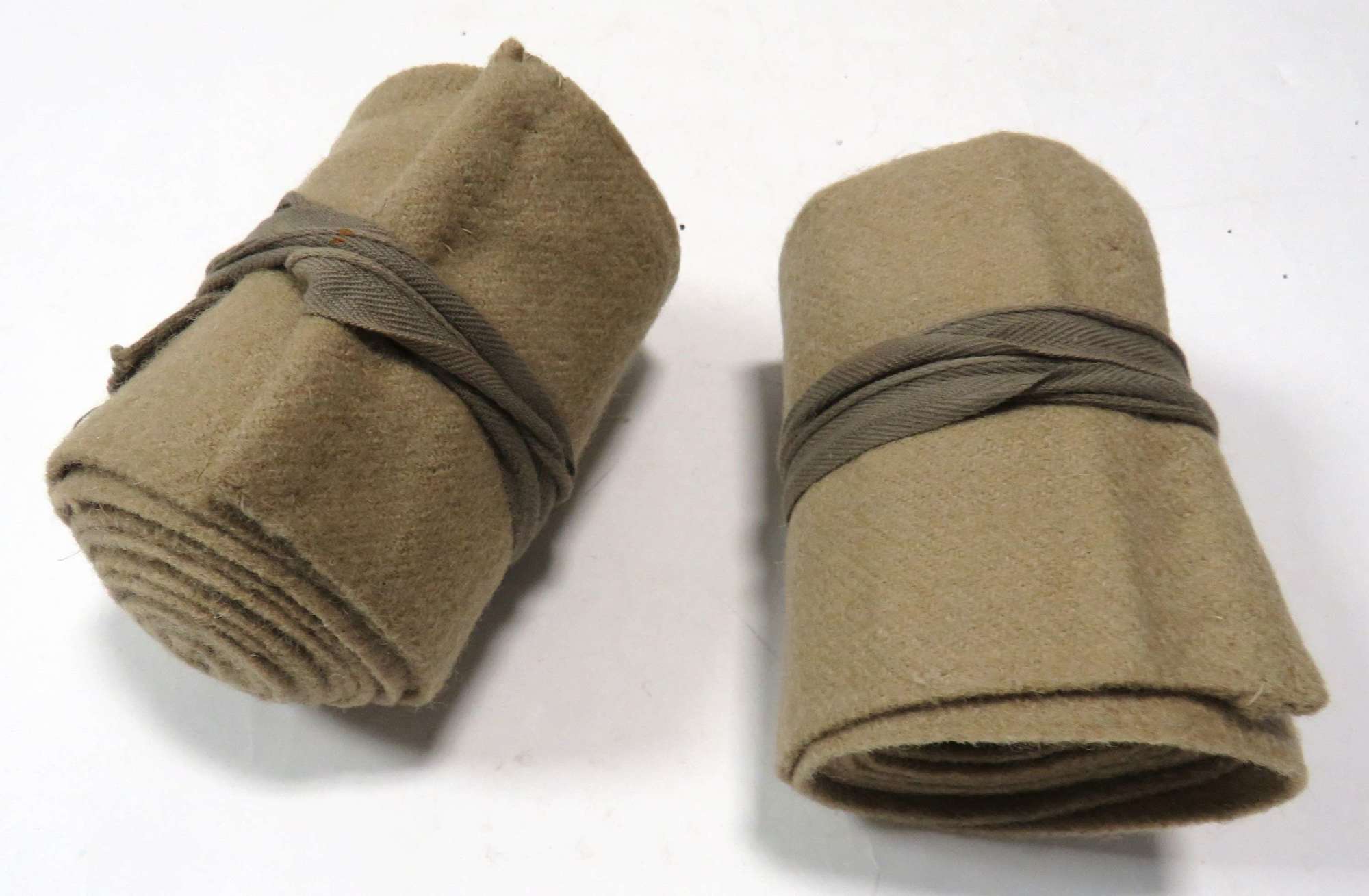 WW1 Period British Officers Wrap Around Material Puttees