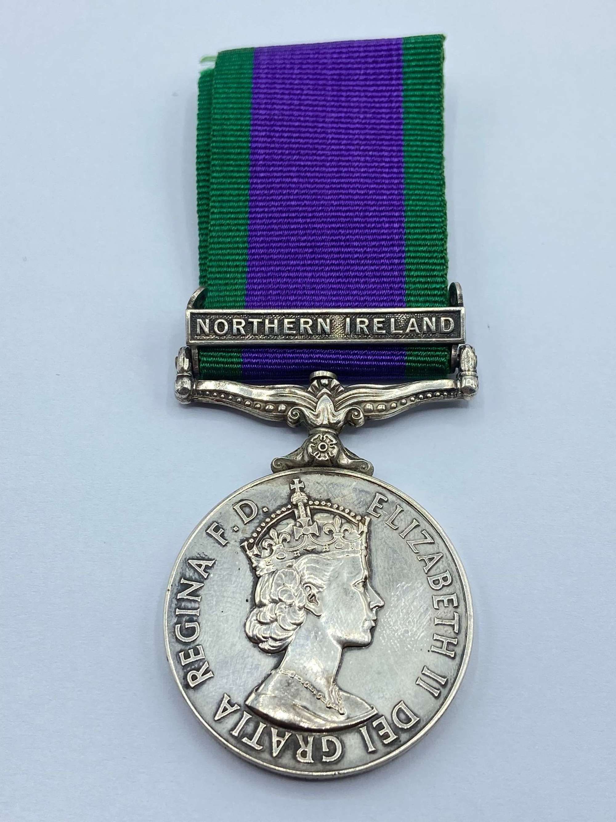 Post WW2 Northern Ireland General Service Medal To L Hallows R Signals