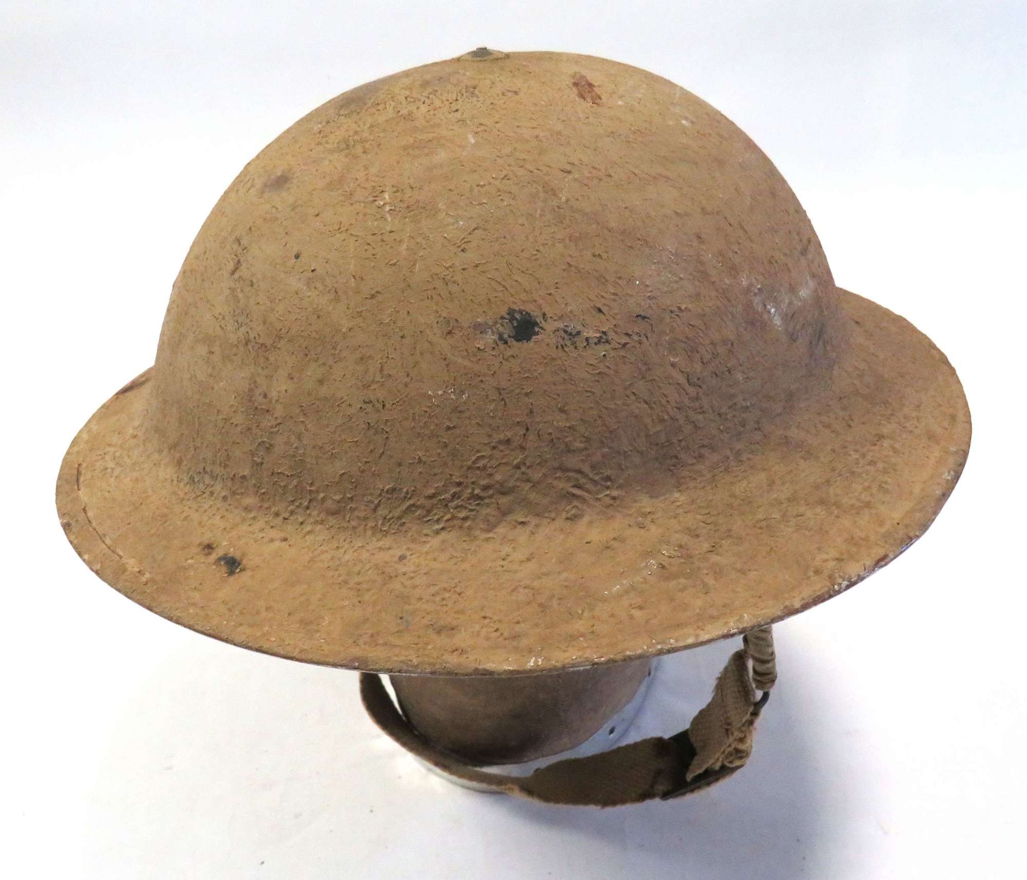 WW2 South African Issue Mk2 Steel Helmet . El Alamein period