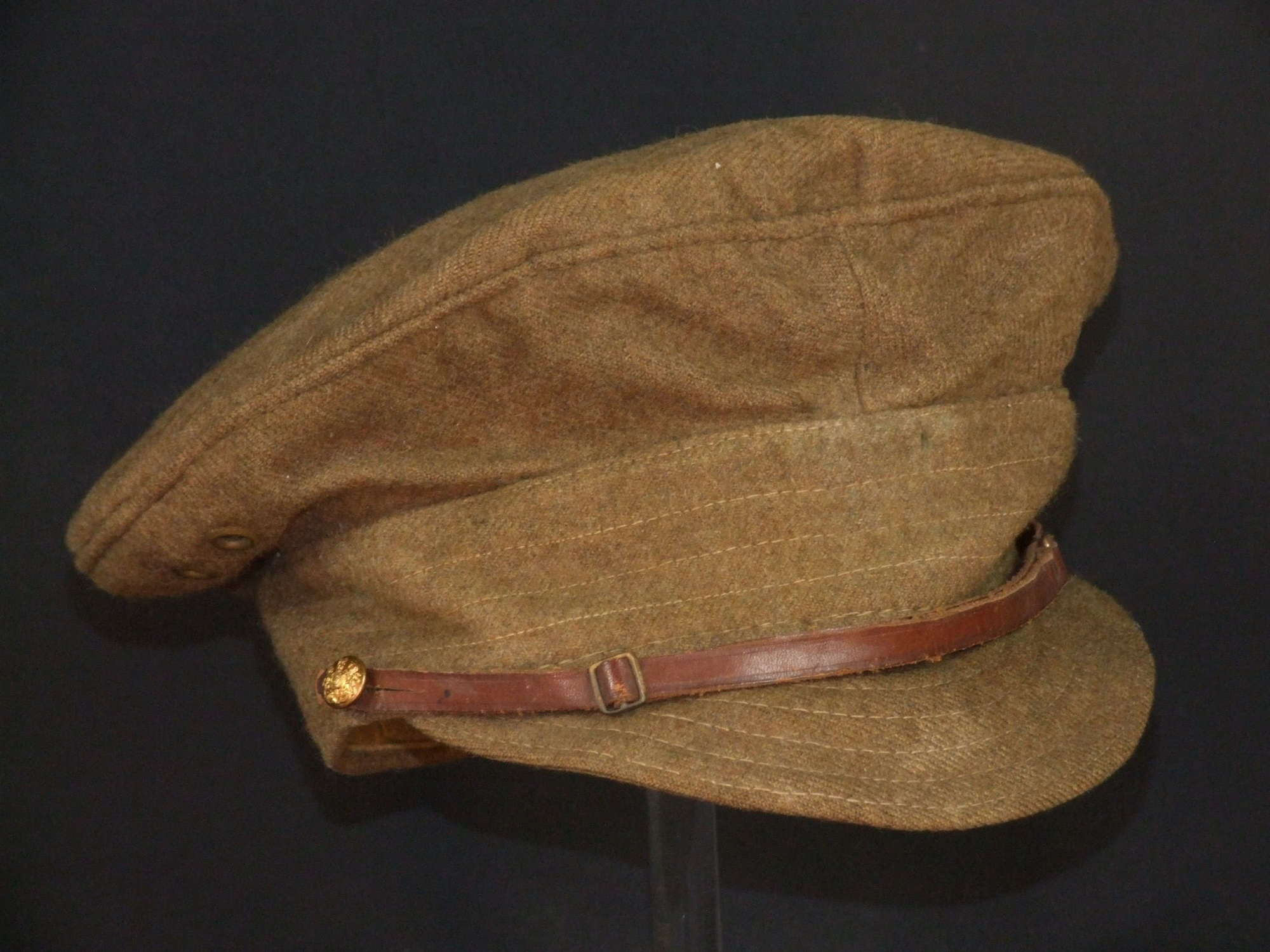 WW1 British Woolen Trench Cap for Enlisted Ranks. Size 7 1/8