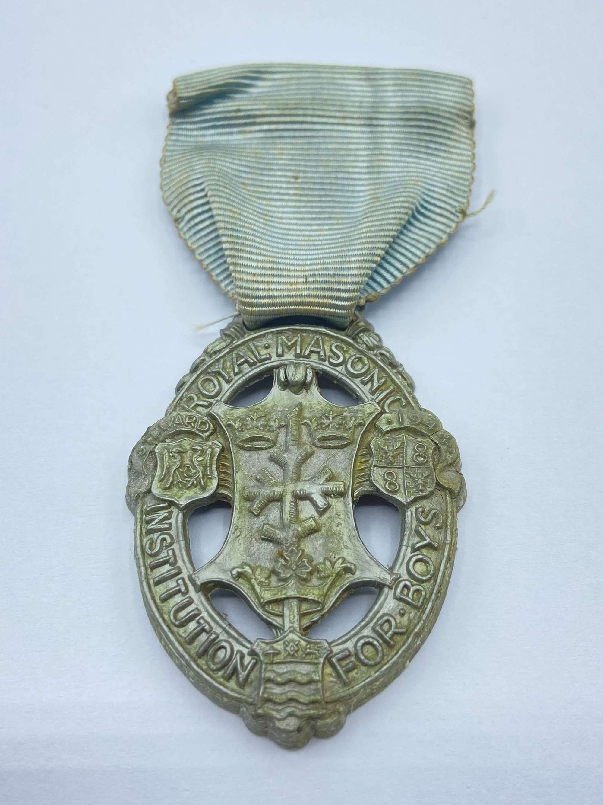 WW2 Economy Made Royal Mason Institution For Boys Bakelite Medal