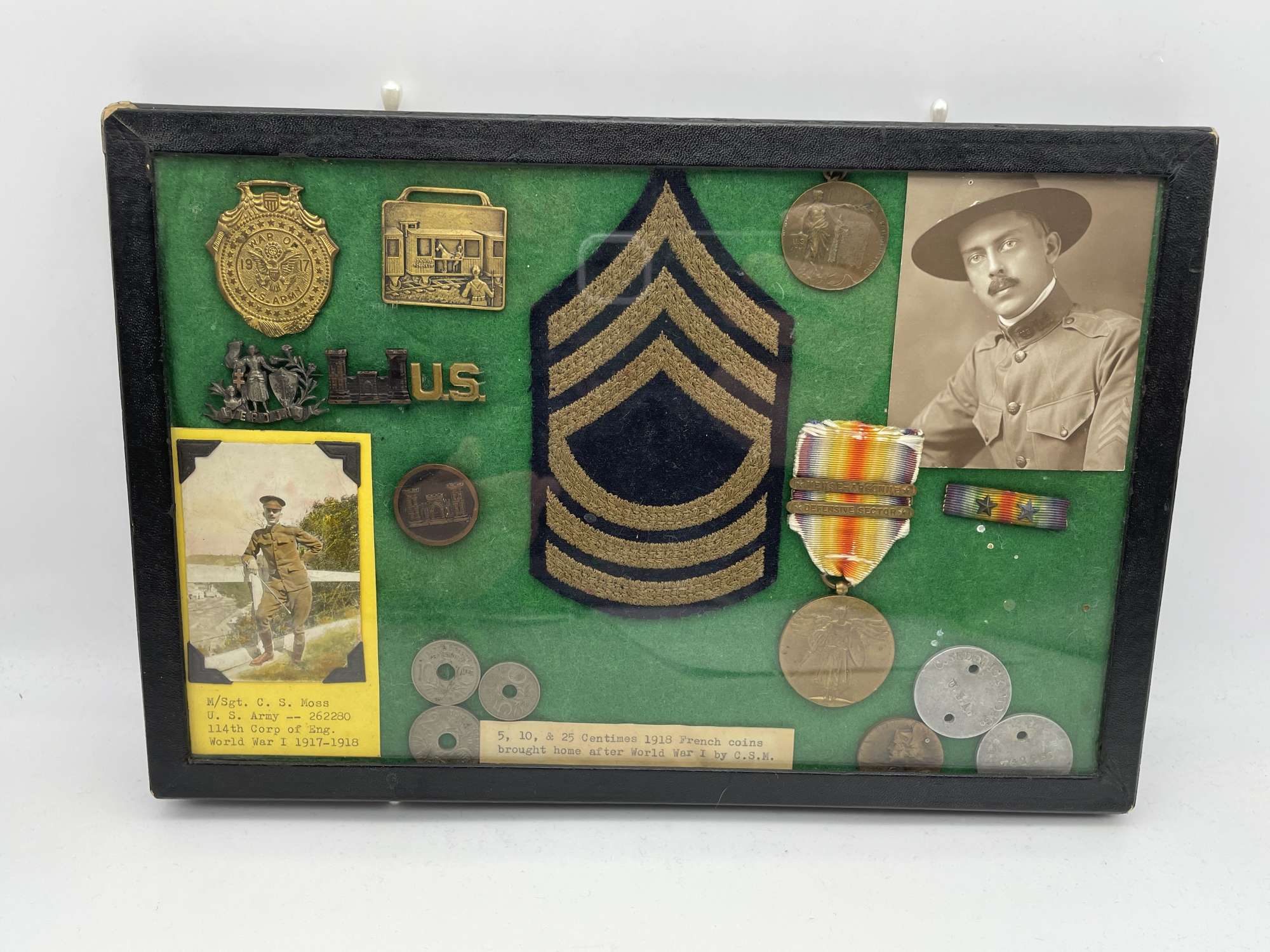 Original World War One American Grouping, Including Victory Medal, 114th Corps of Engineer