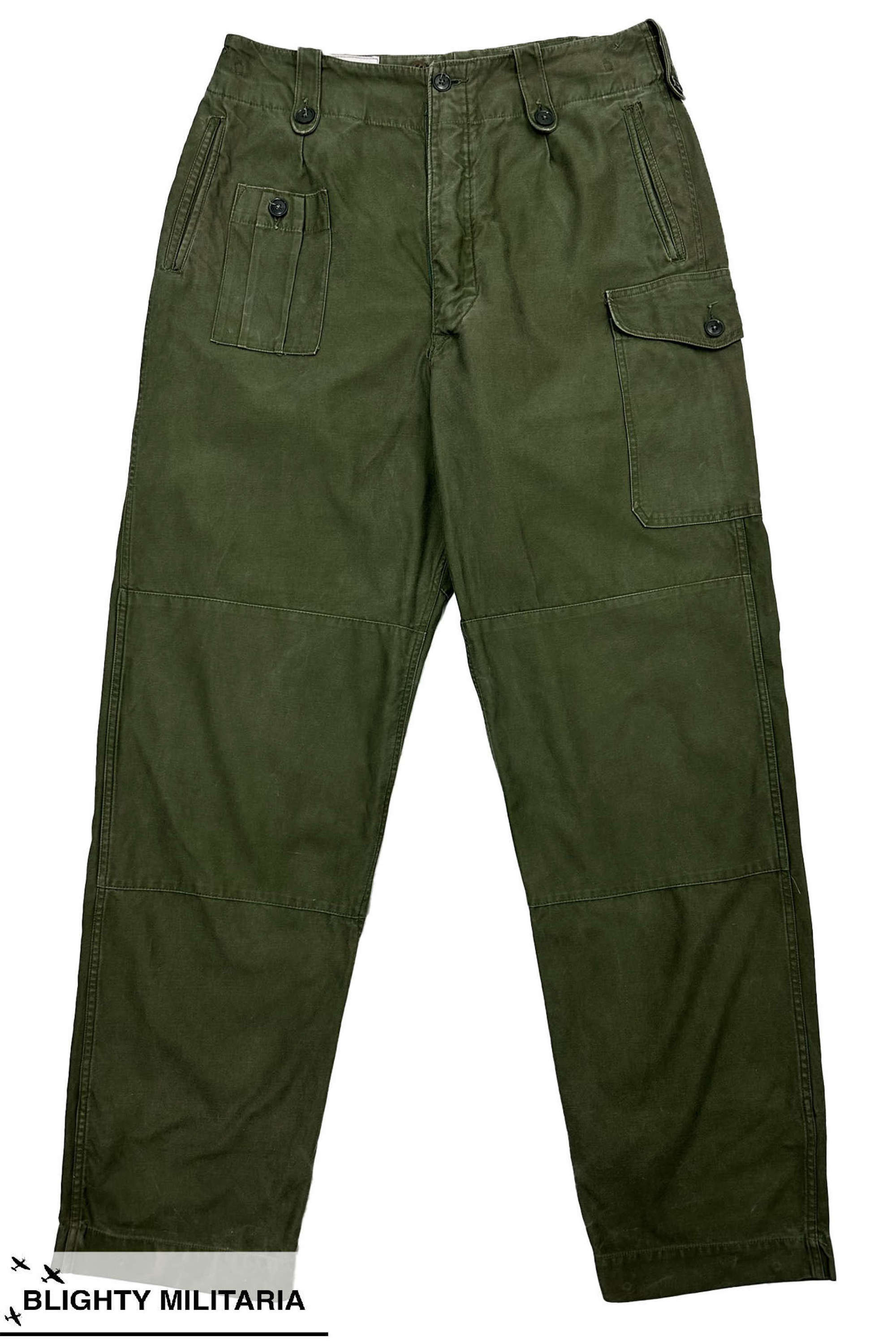 Original Late 1960s British Army 1960 Pattern Combat Trousers - Size 8