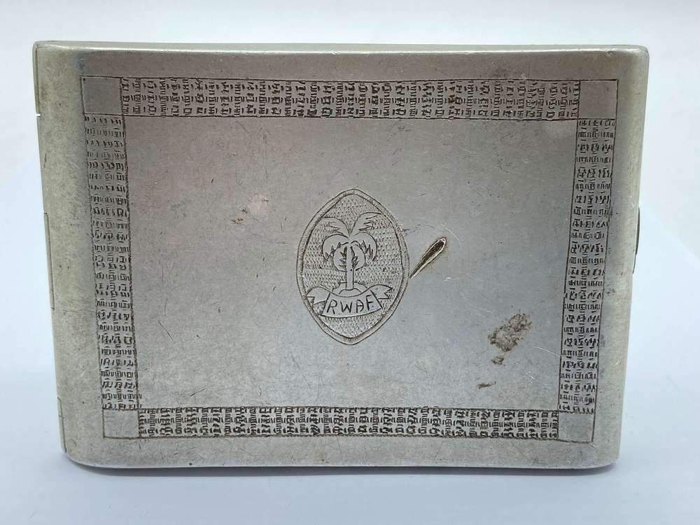 WW2 Prisoner Of War Royal West African Frontier Force Cigarette Case