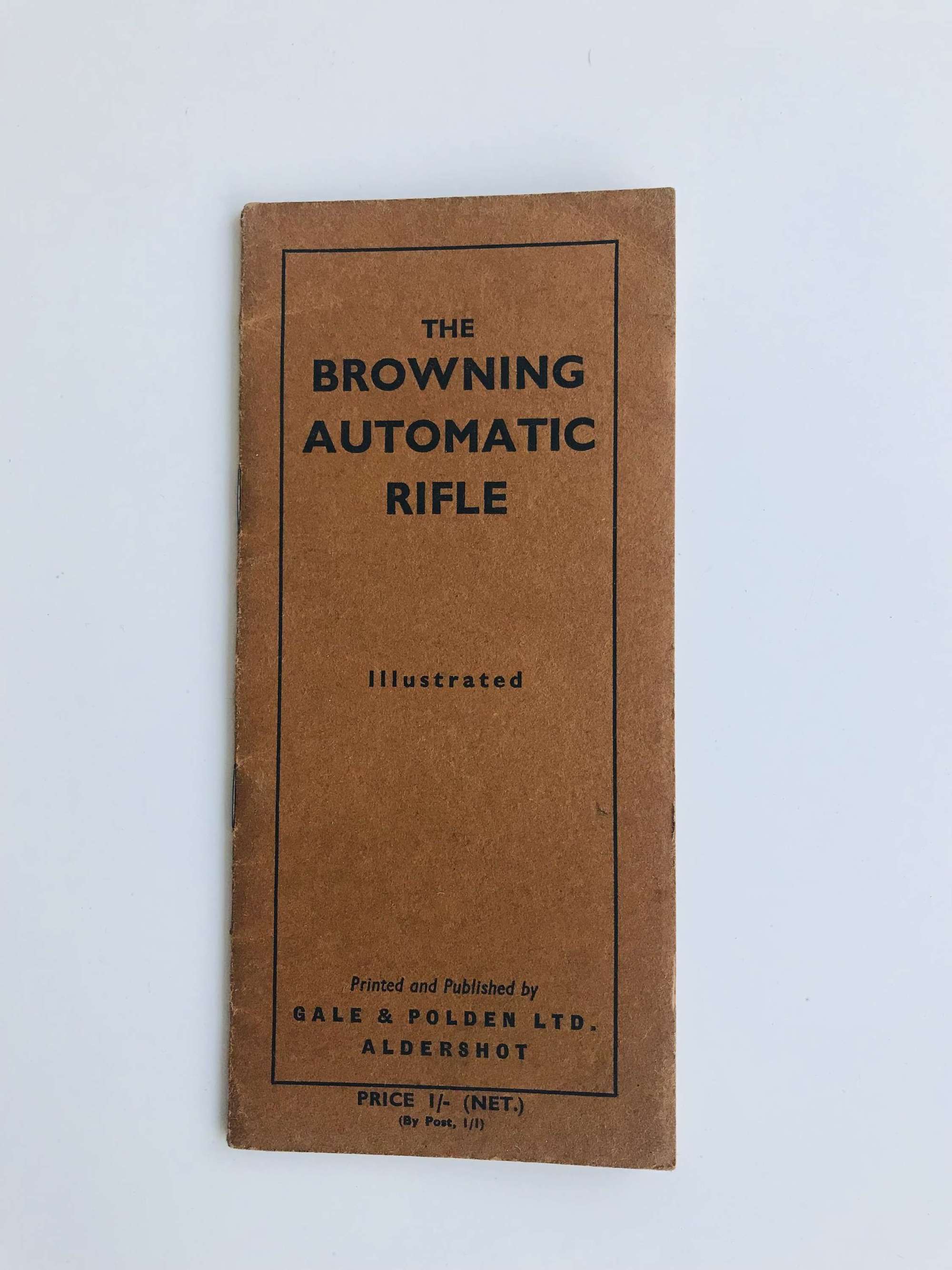 Instruction Manual for Browning Automatic Rifle